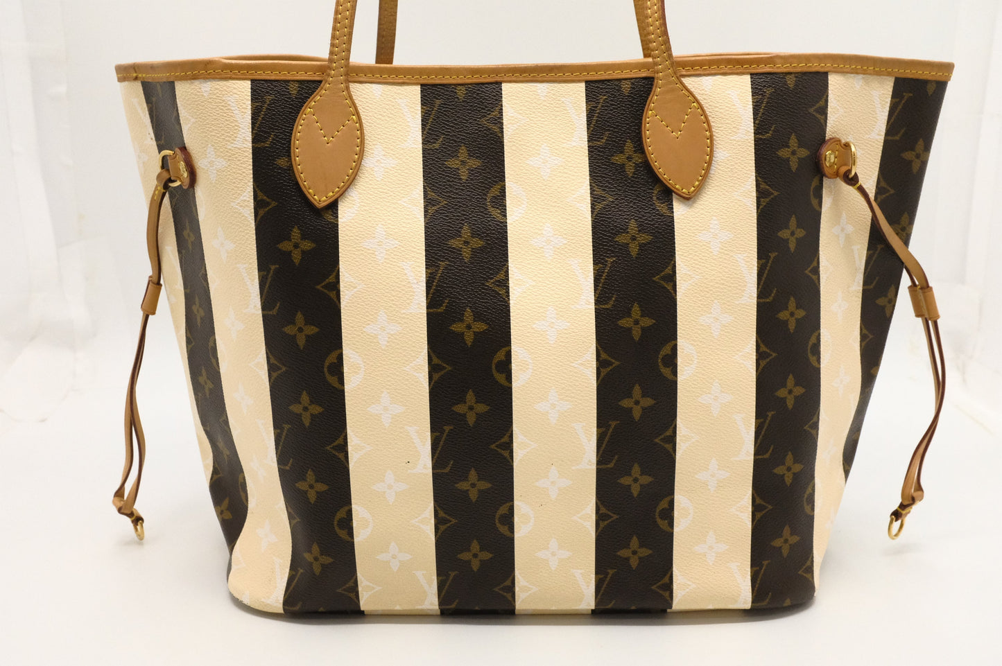Louis Vuitton Neverfull MM Rayures Monogram Canvas Tote Bag