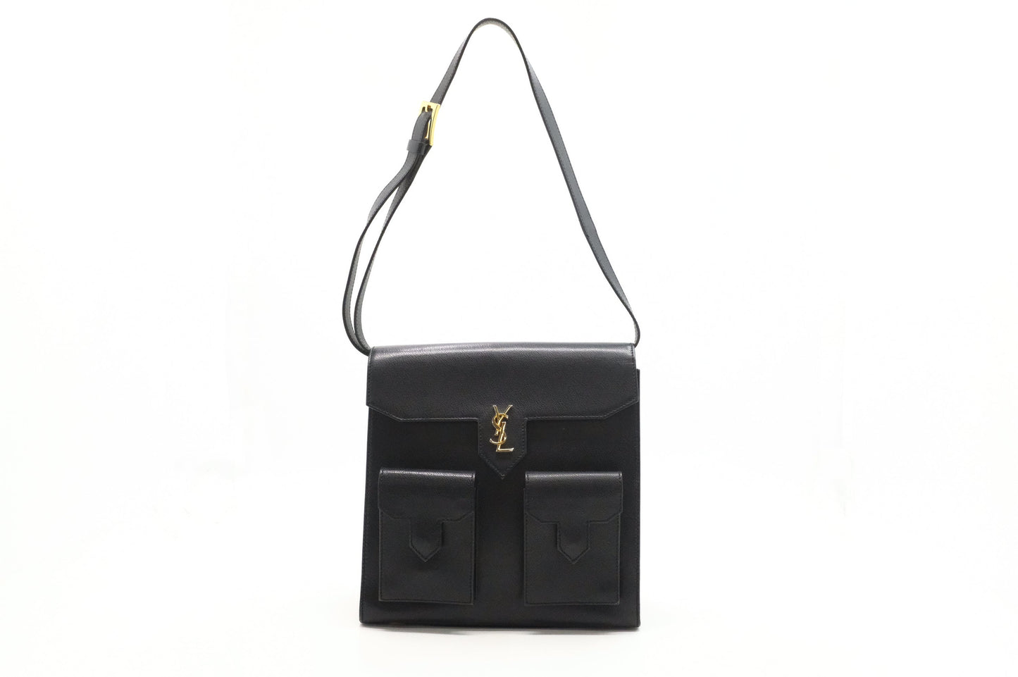 YSL Saint Laurent Shoulder Bag In Leather Black