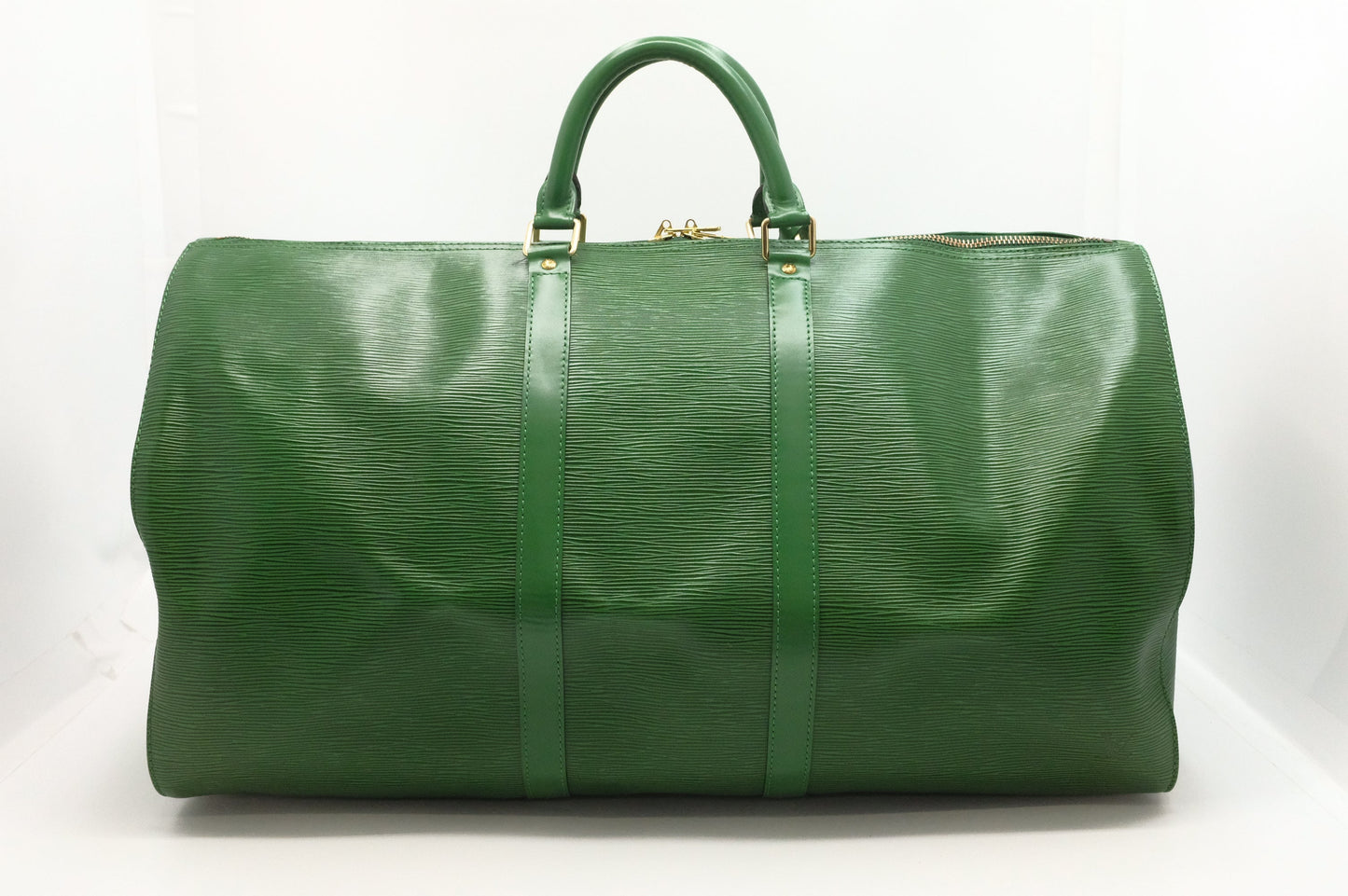 Louis Vuitton Keepall 55 Epi Leather Green Travel Bag