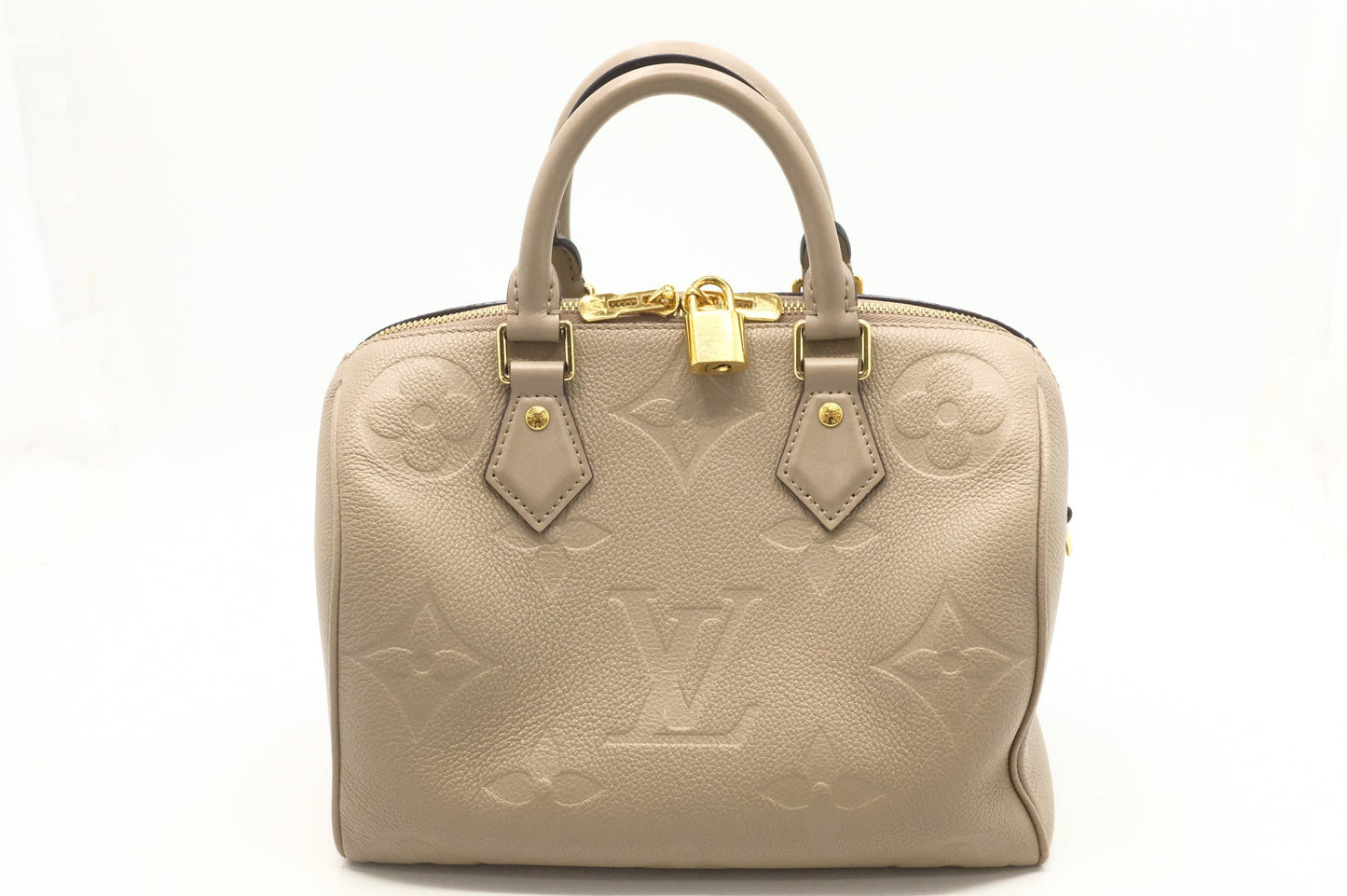 Louis Vuitton Speedy 25 Turtledove Beige Leather Handbag