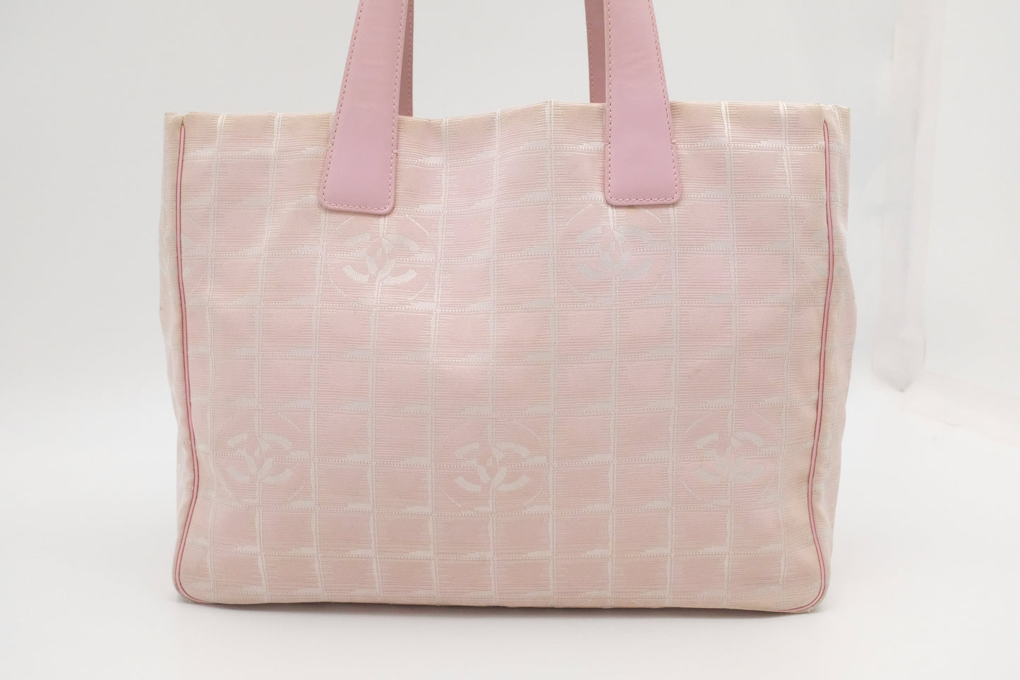 Chanel New Line Pink Canvas Travel Bag Canvas 1