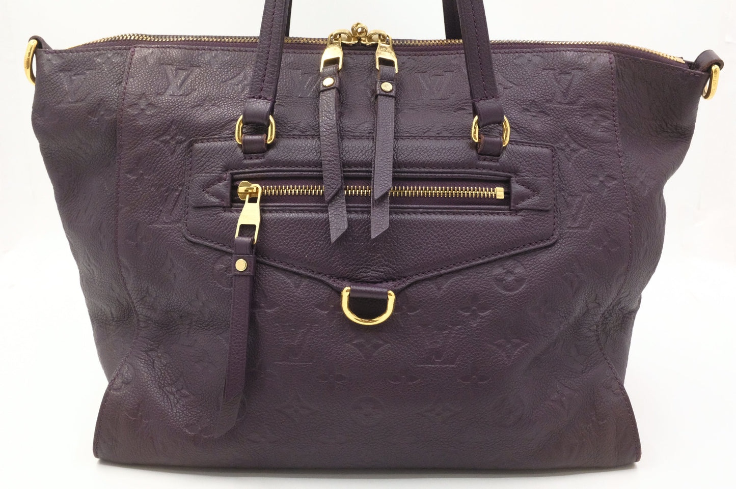 Louis Vuitton Lumine PM Purple Empreinte Leather Handbag