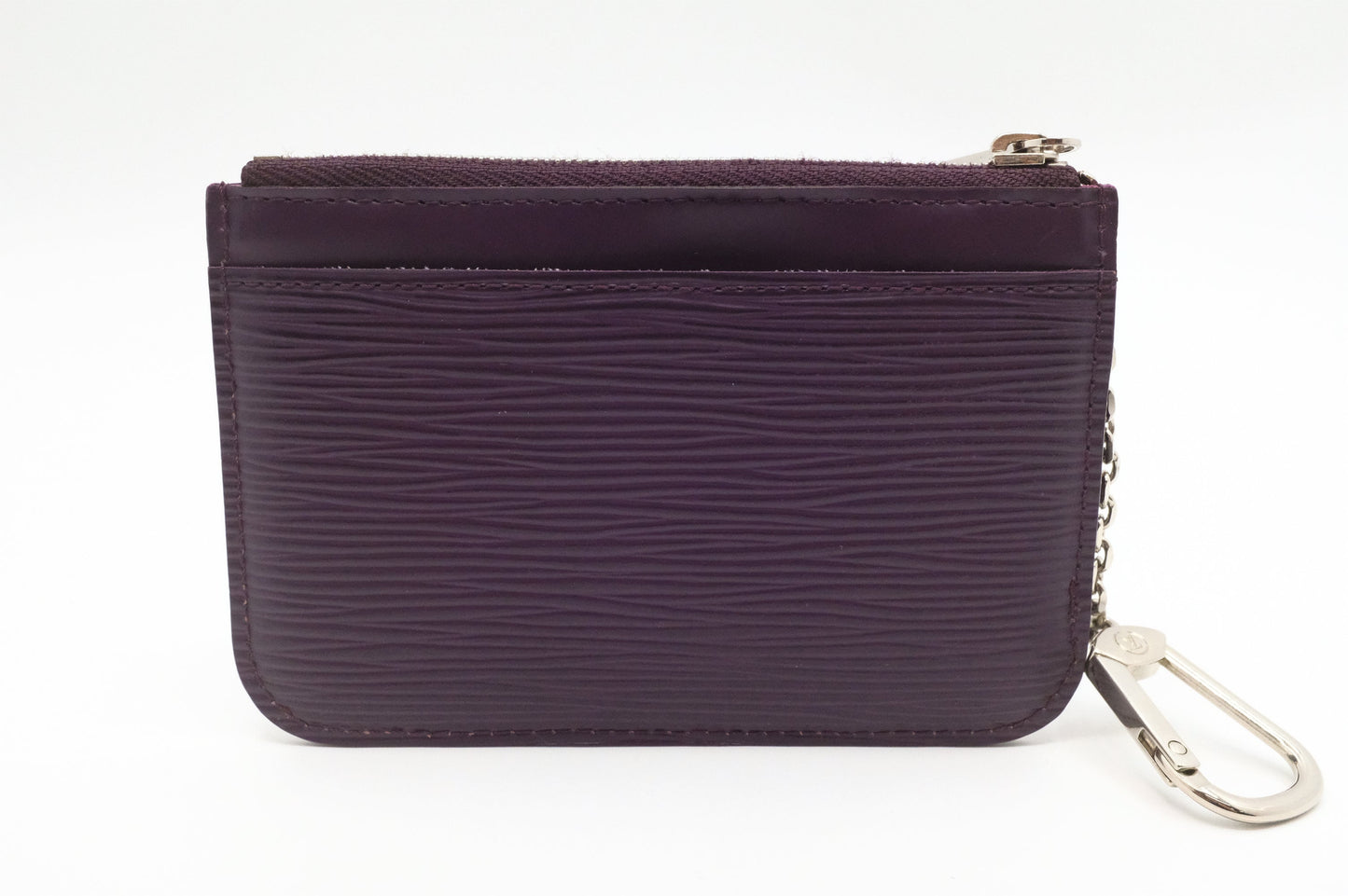 Louis Vuitton Pochette Cles Purple Epi Leather Wallet Case