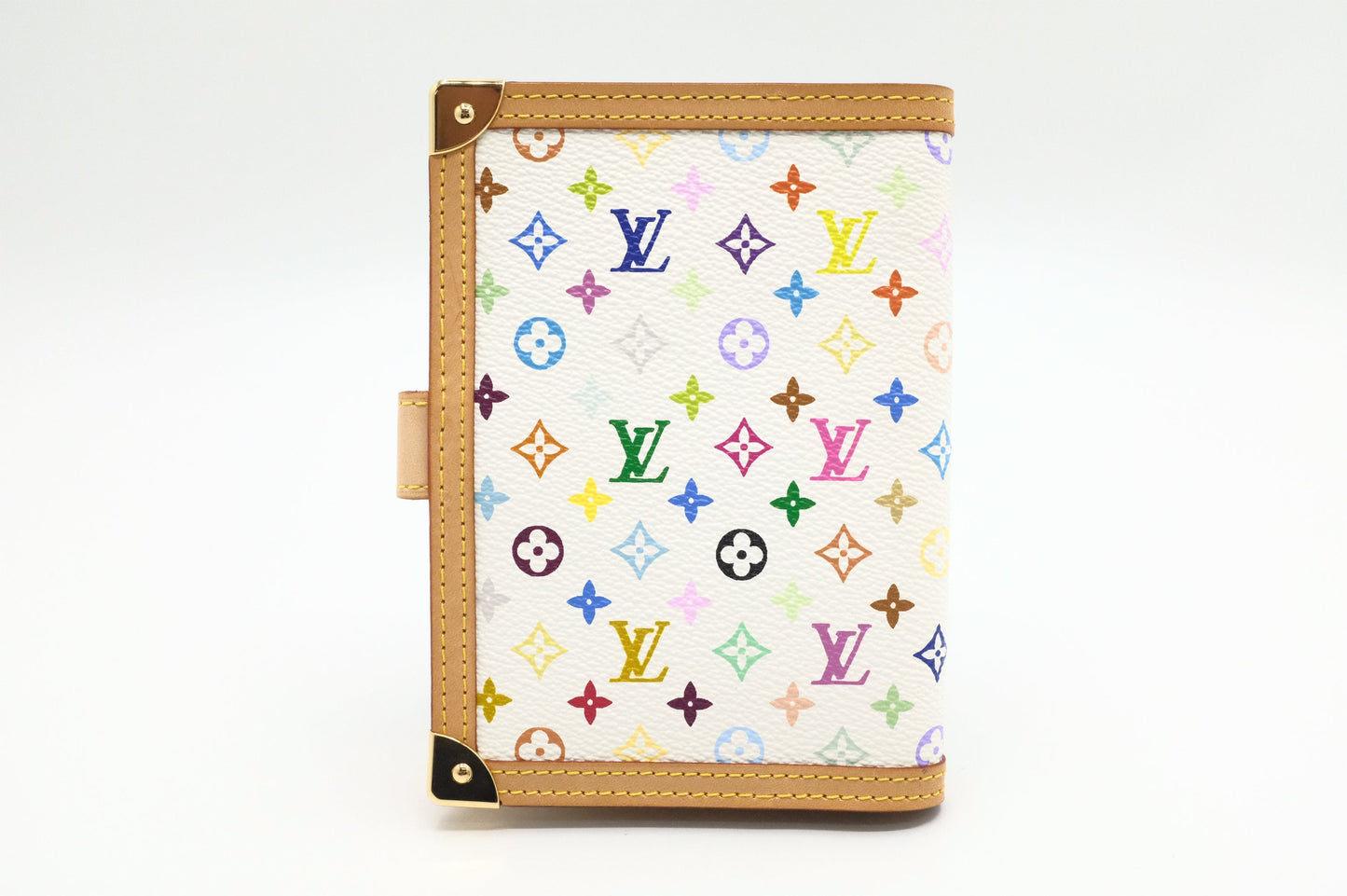Louis Vuitton Agenda PM Monogram Canvas White Multicolor Handbag