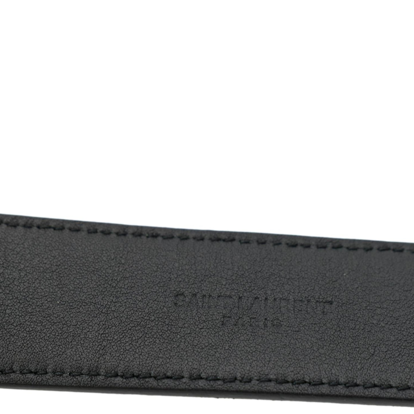 YSL Saint Laurent Yves Belt Handbag Leather Monogram Black