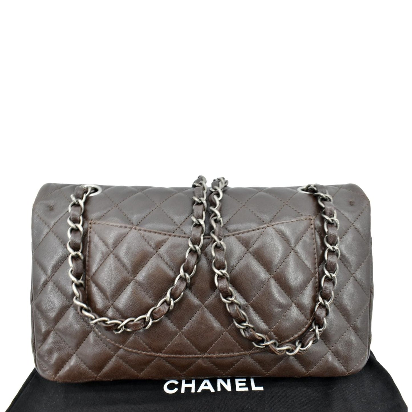 Chanel Reissue Double Flap Leather Brown Travel Bag