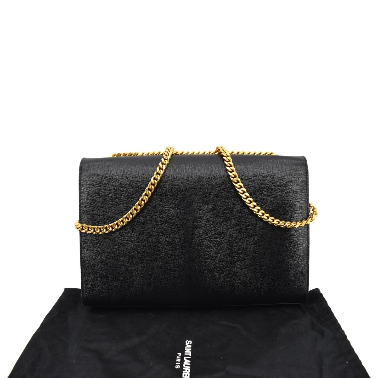 YSL Saint Laurent Yves Kate Shoulder Bag Leather Black Saint Laurent Kate