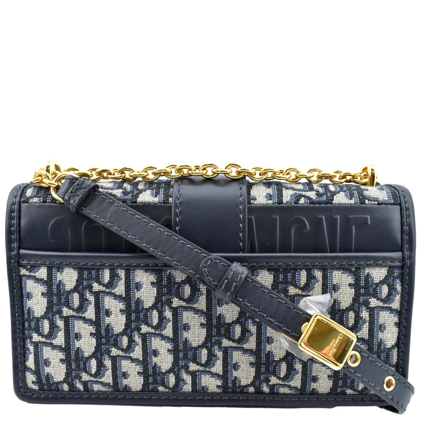 Dior Montaigne Oblique Jacquard Crossbody Bag Blue