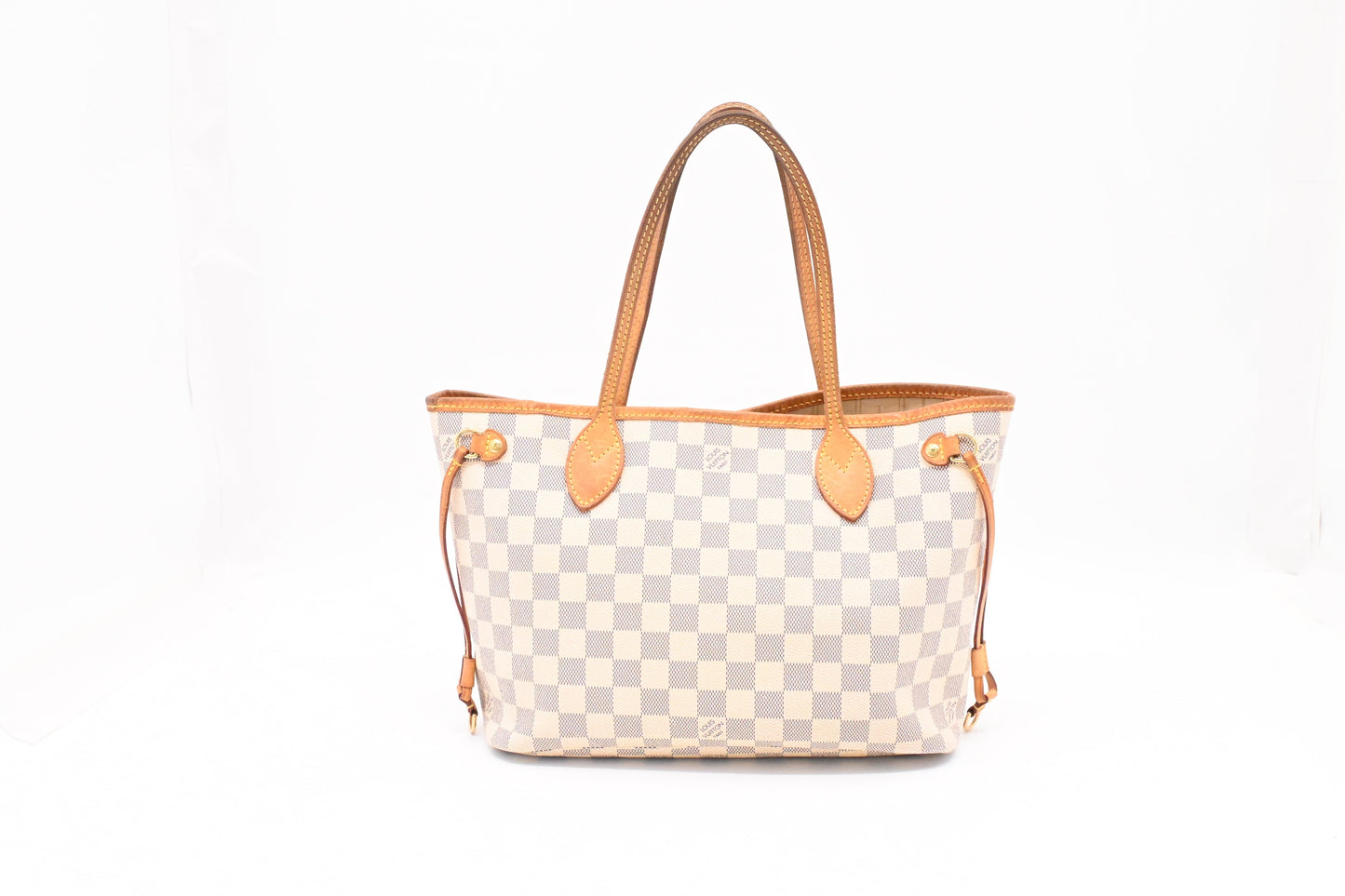 Louis Vuitton Neverfull PM Azur Damier Canvas Tote Bag Canvas 7