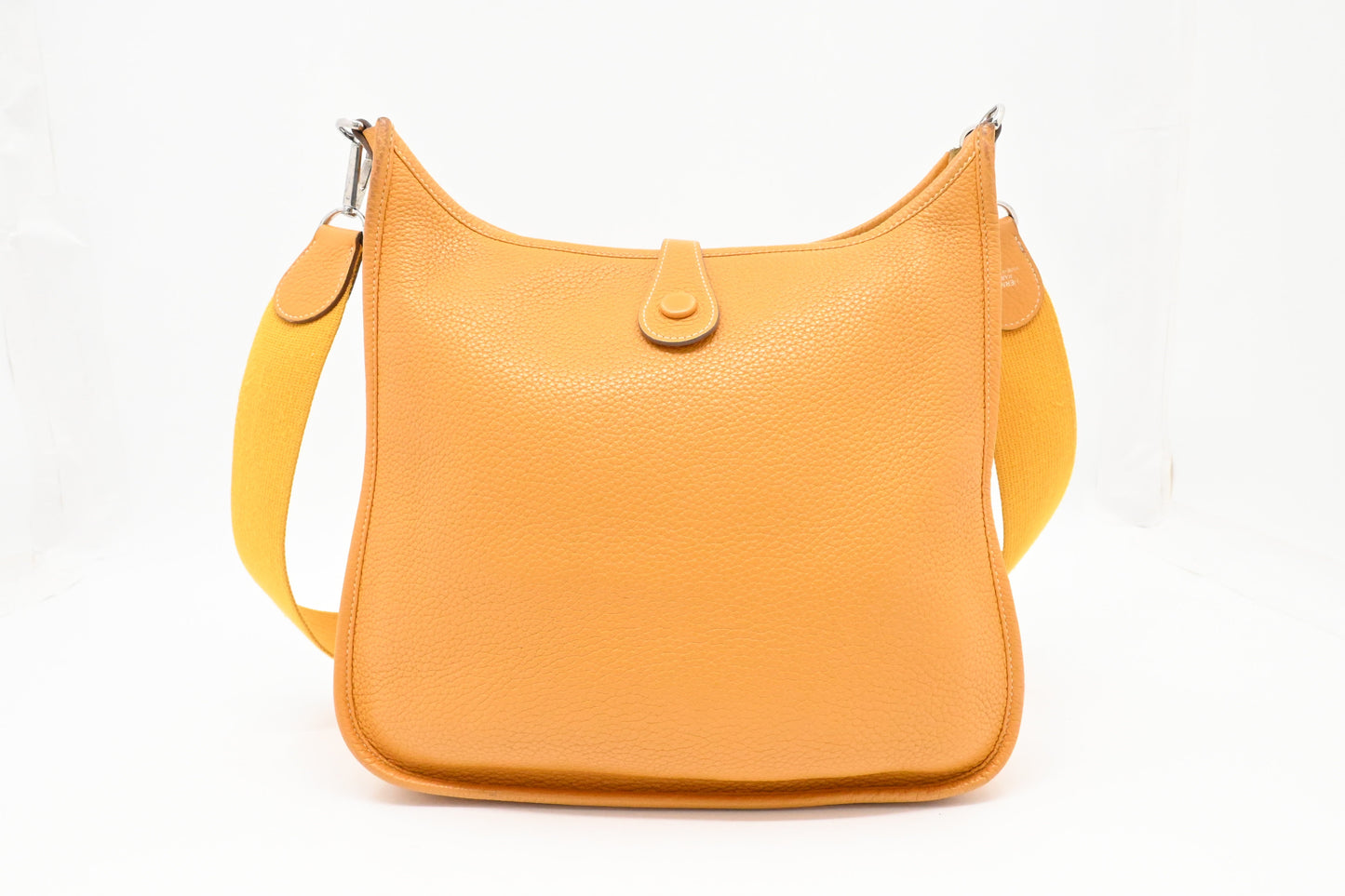 Hermes Evelyne Pm In Yellow Handbag Leather Travel Bag