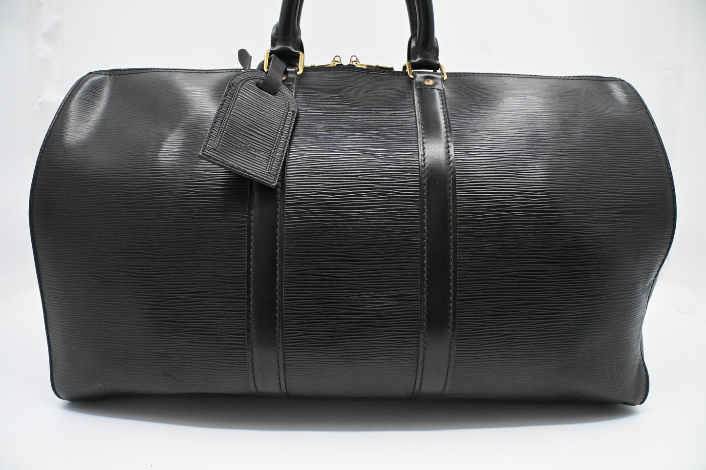 Louis Vuitton Keepall 45 Epi Leather Black Travel Bag