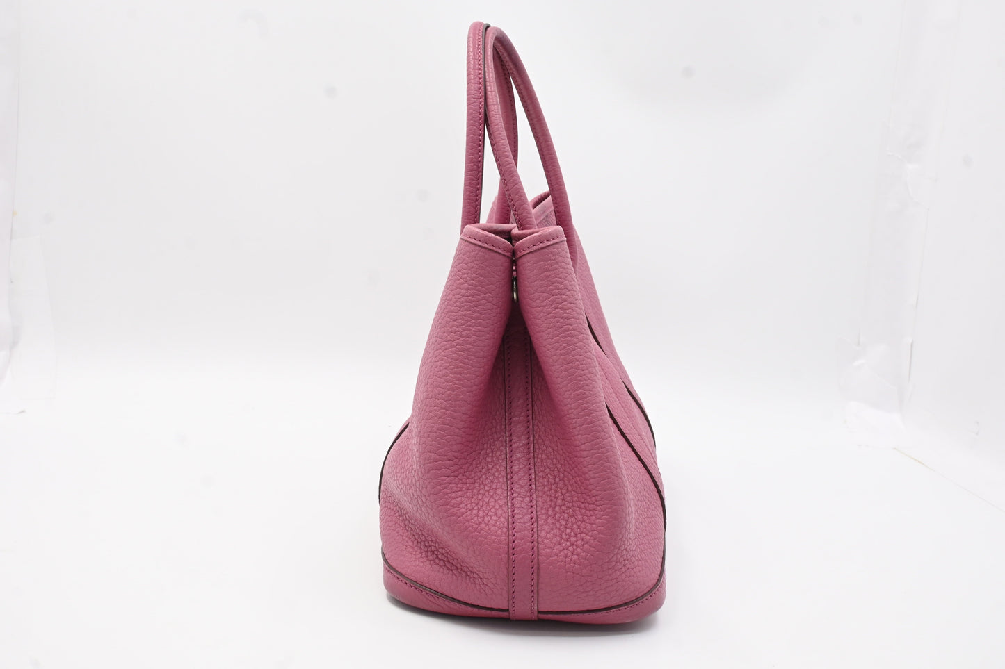 Hermes Garden Party Tpm In Handbag Leather Pink Travel Bag