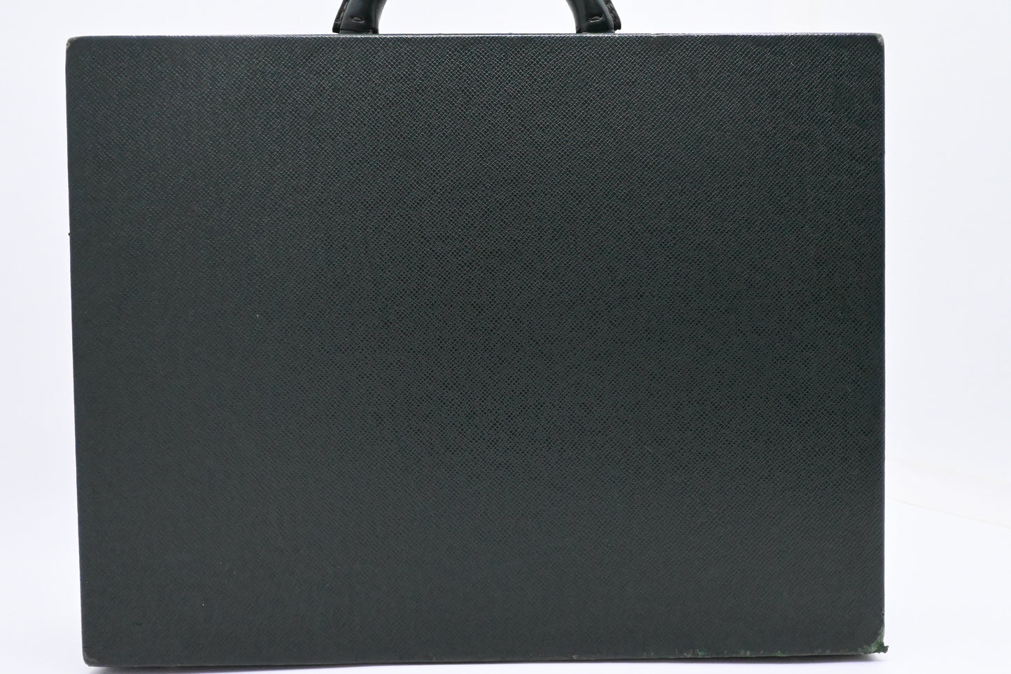 Louis Vuitton Briefcase Taiga Leather Green Handbag