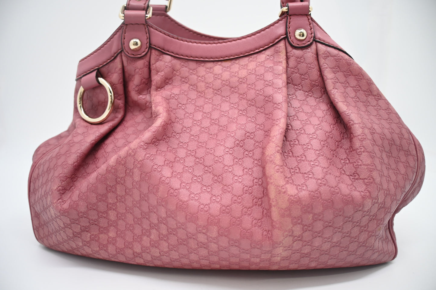 Gucci Sukey Microguccissima Leather Pink Handbag