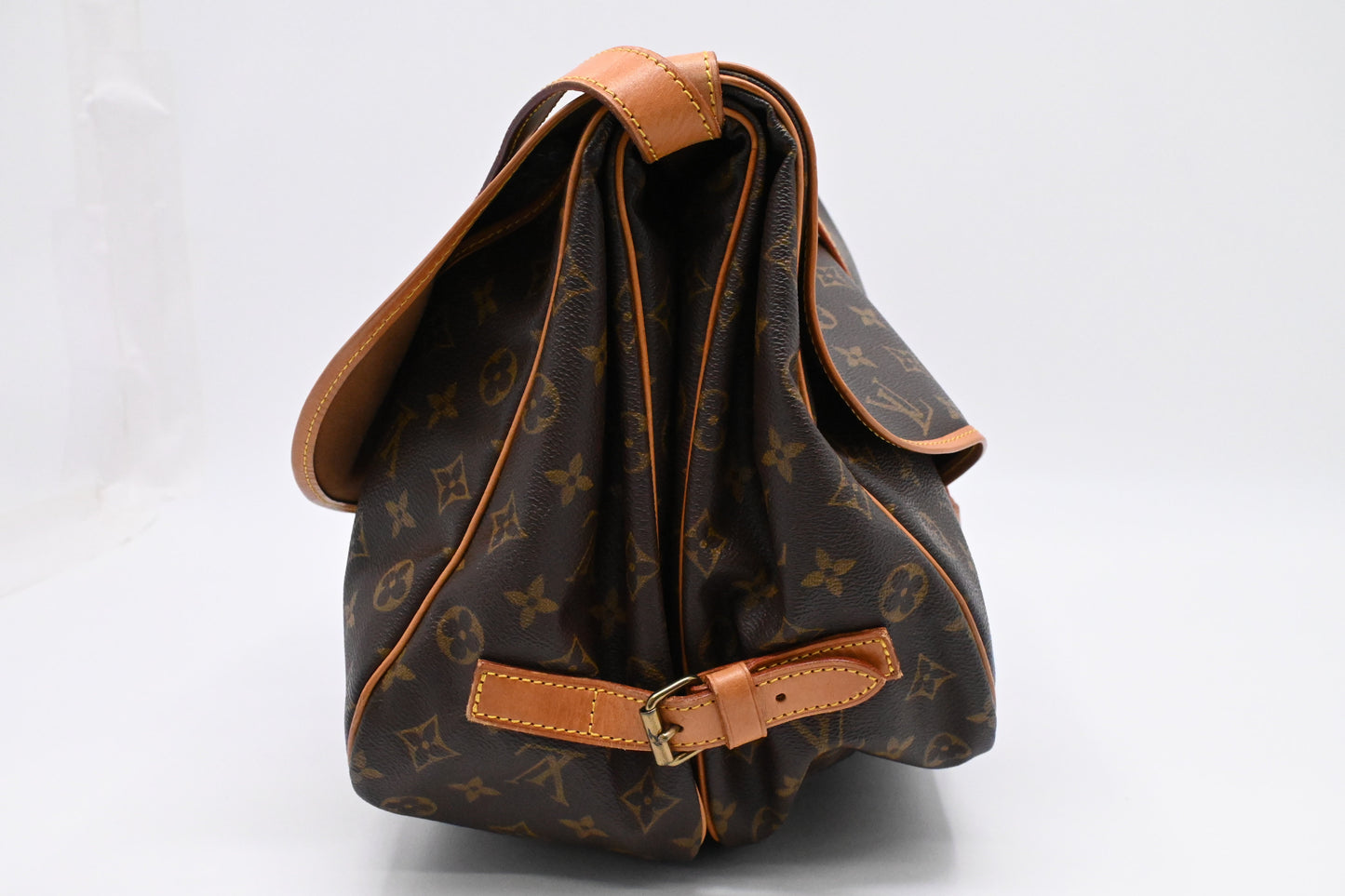 Louis Vuitton Saumur 35 Monogram Canvas Handbag Canvas 2