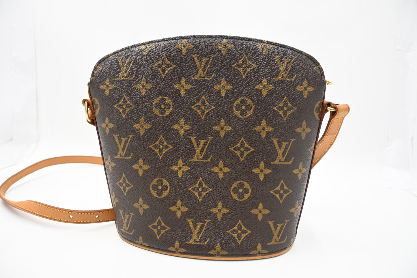 Louis Vuitton Drouot Monogram Canvas Handbag Canvas 8