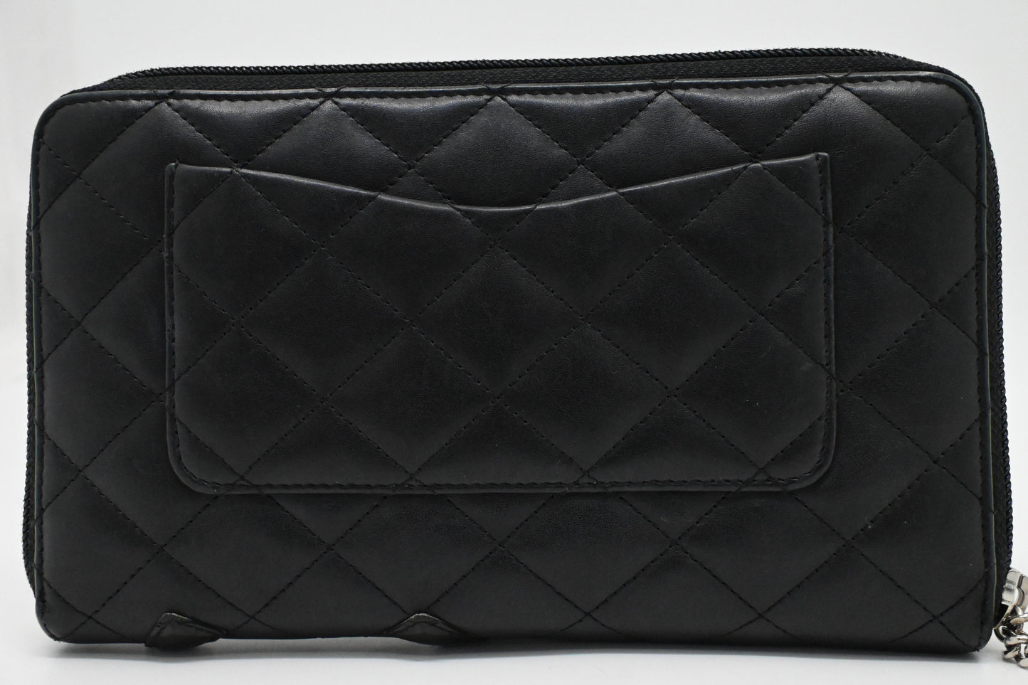 Chanel Cambon Organizer Black Leather Handbag