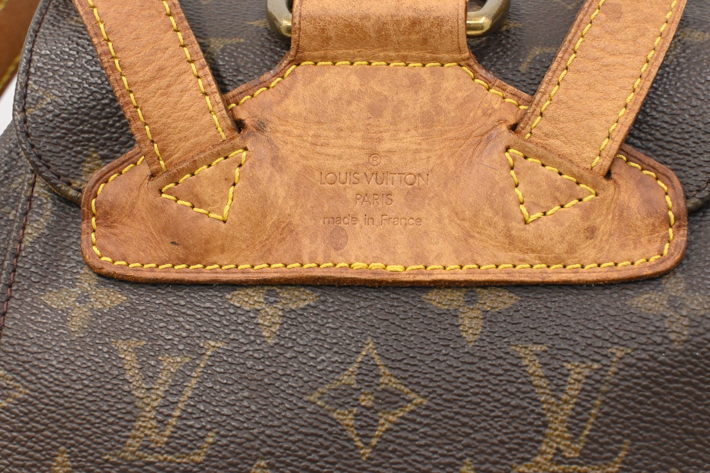 Louis Vuitton Montsouris PM Monogram Canvas Handbag Canvas 3