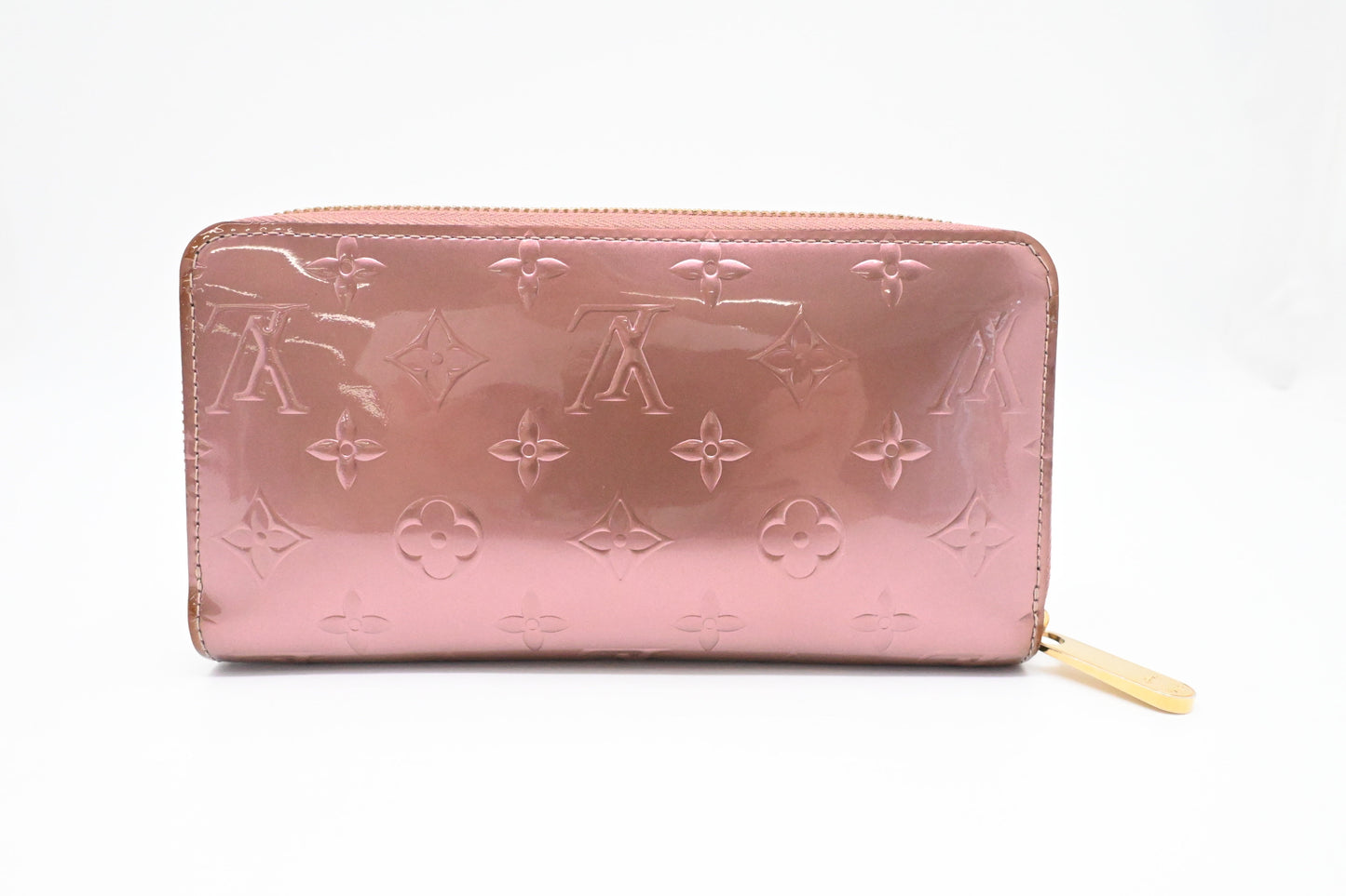 Louis Vuitton Long Zippy Leather Pink Wallet Case