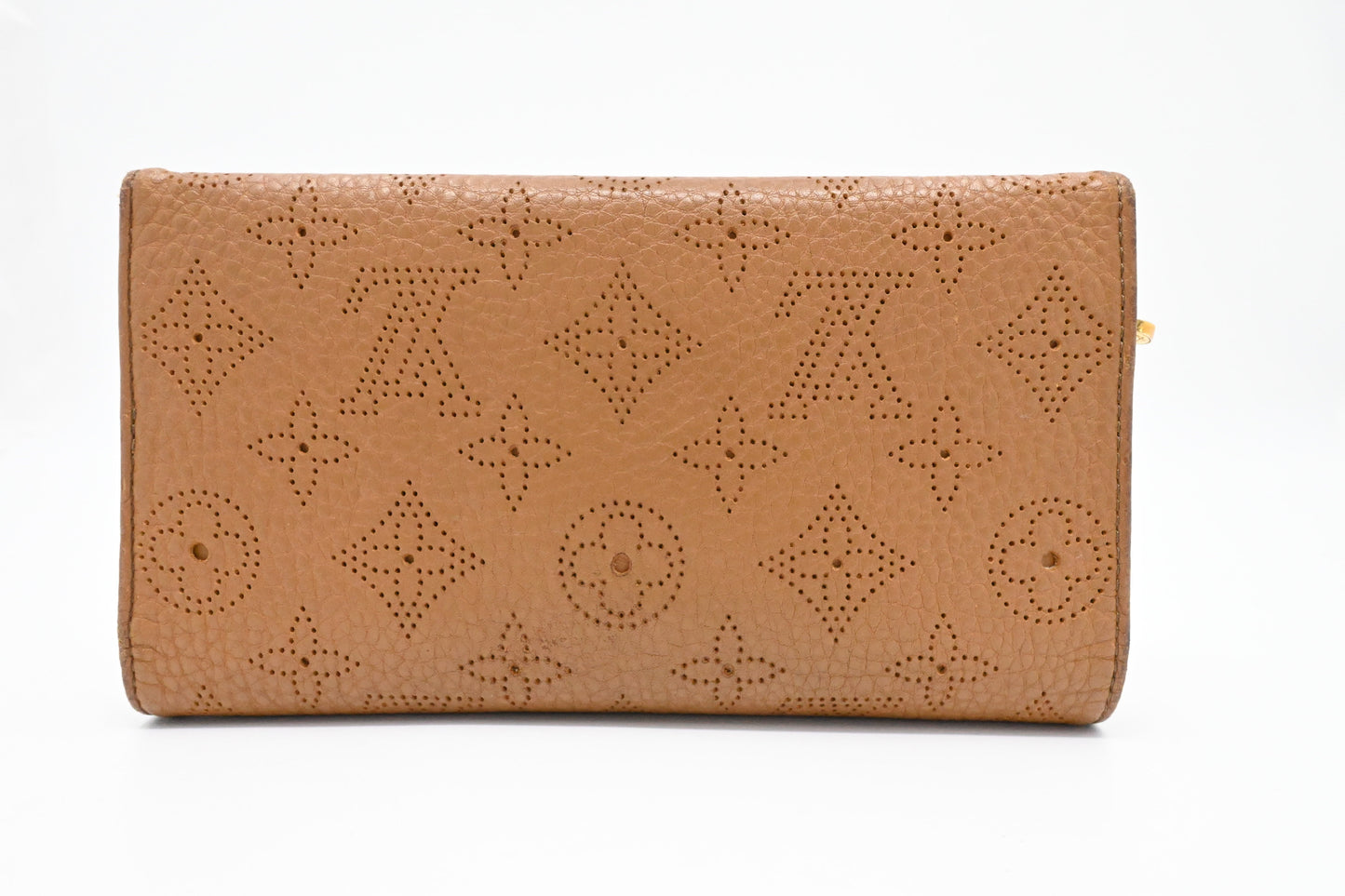 Louis Vuitton Iris Cognac Mahina Leather Wallet Case
