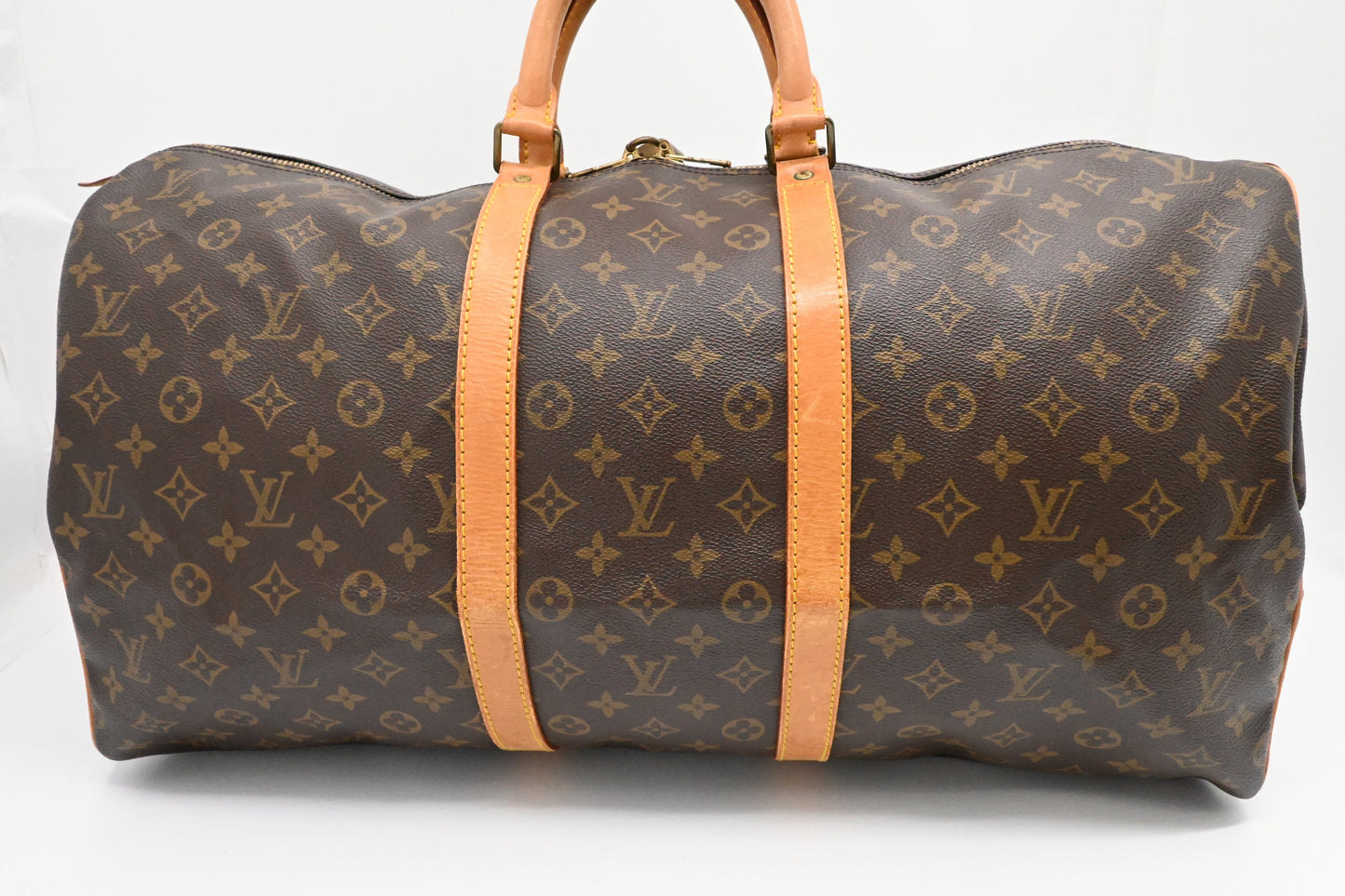 Louis Vuitton Keepall 55 Monogram Canvas Travel Bag Canvas 4