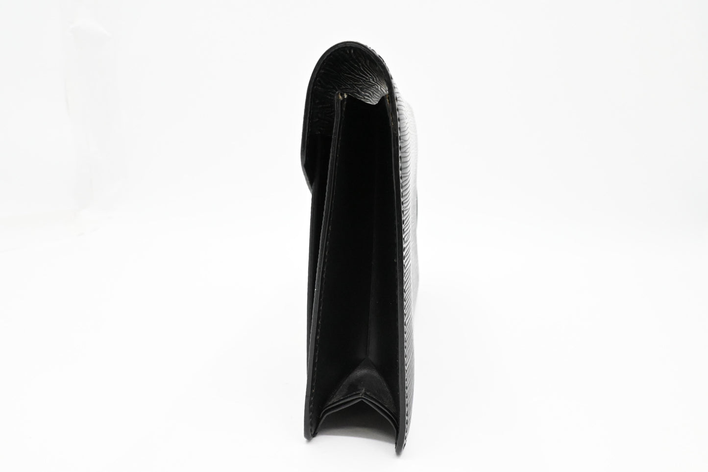 Louis Vuitton Sellier Dragonne Black Leather Epi Key Chain Epi Leather