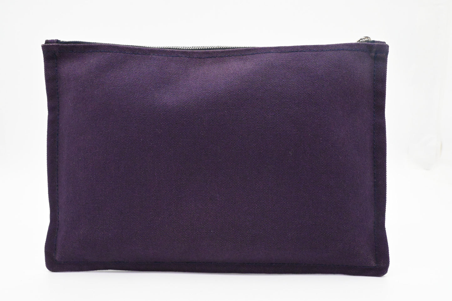 Hermes Bain Yachting Pouch In Purple Handbag Canvas Large Travel Bag