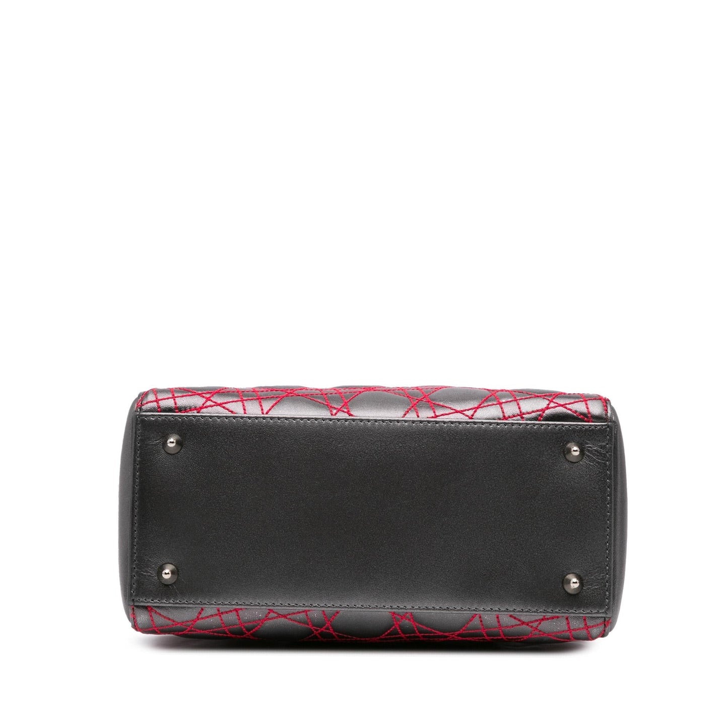 Dior Anselm Reyle Metallic Cannage Lady Satchel Bag Lambskin Medium Lady Dior 2