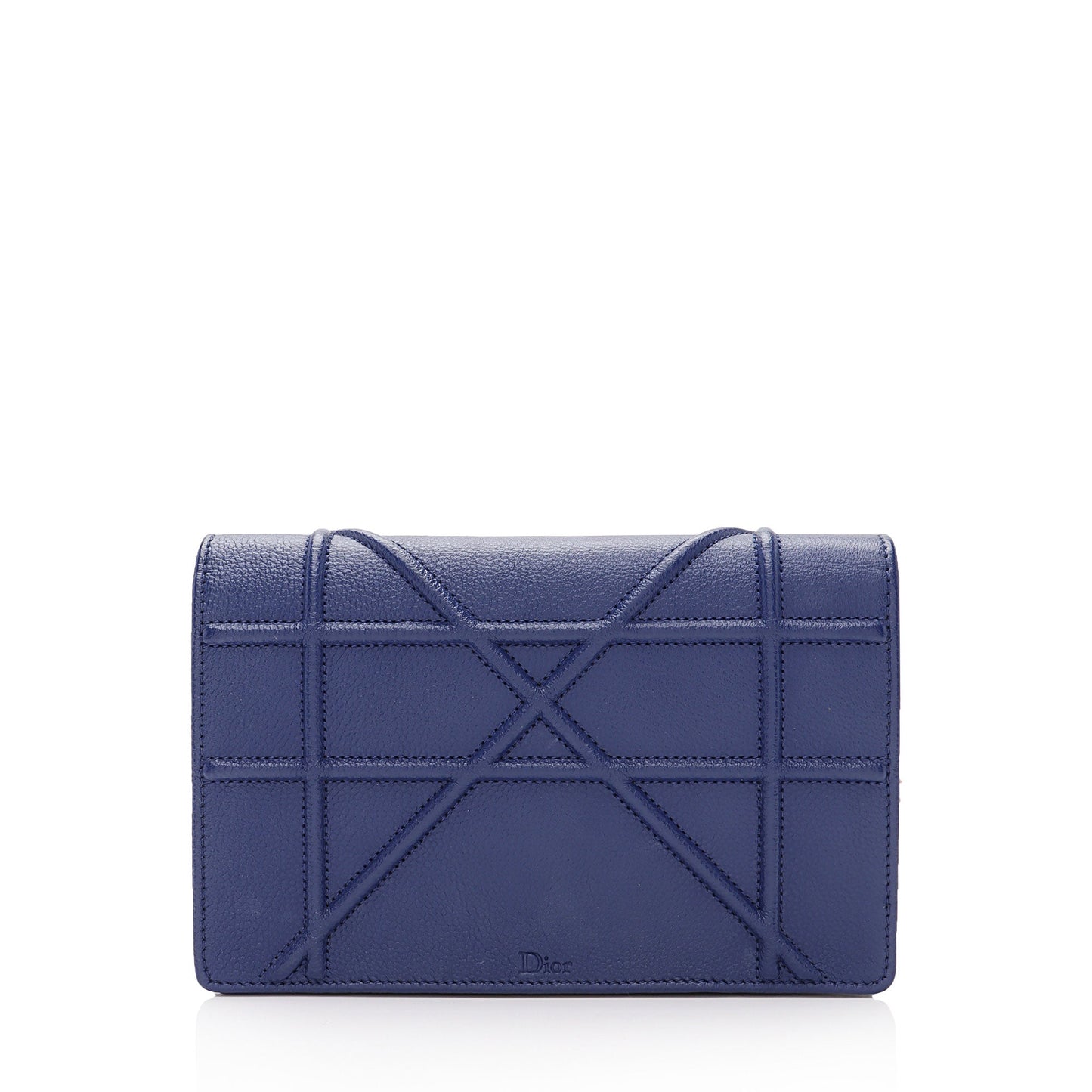 Dior Calfskin ama Wallet On Bag Chain Crossbody Bag