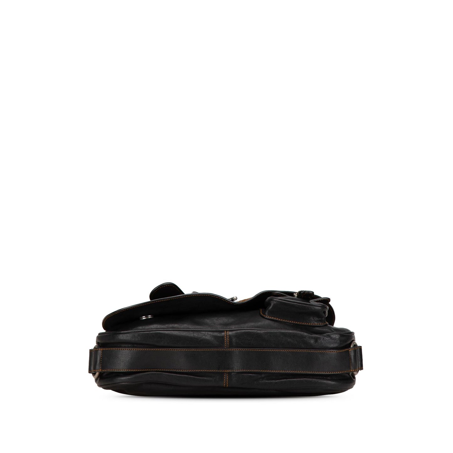 Dior Calfskin Gaucho Double Saddle Shoulder Bag Shg