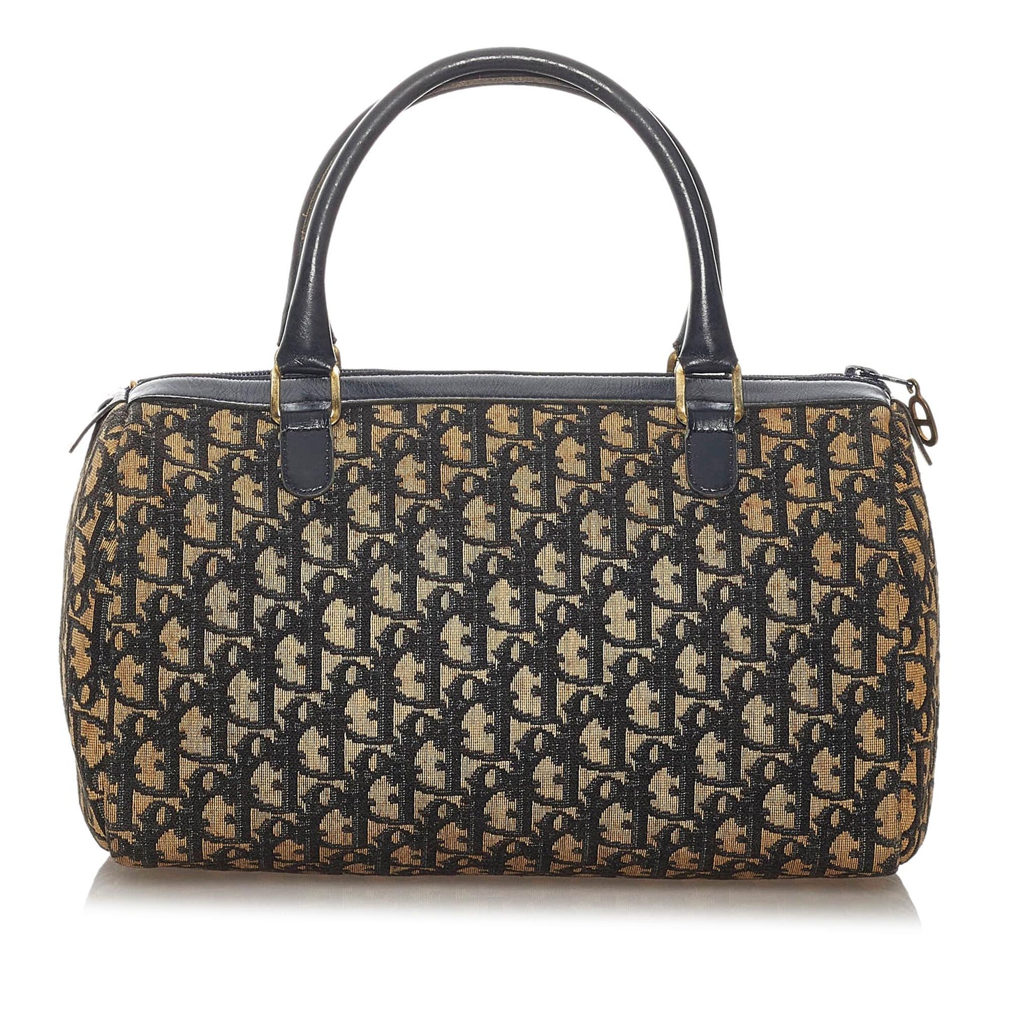 Dior Oblique Boston Bag Shg Canvas Satchel Bag