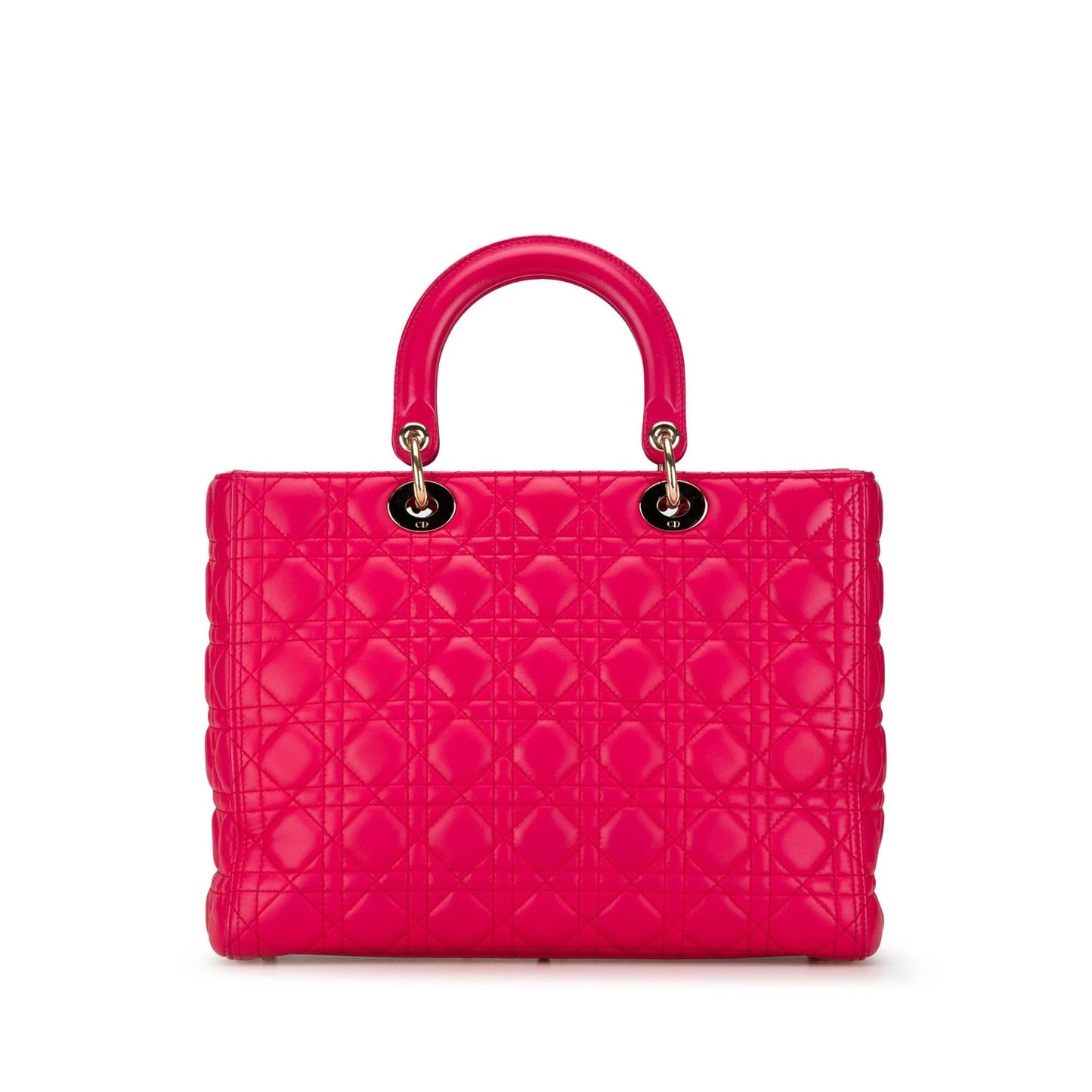 Dior Cannage Lady Shg 7Kjltt Satchel Bag Lambskin Large
