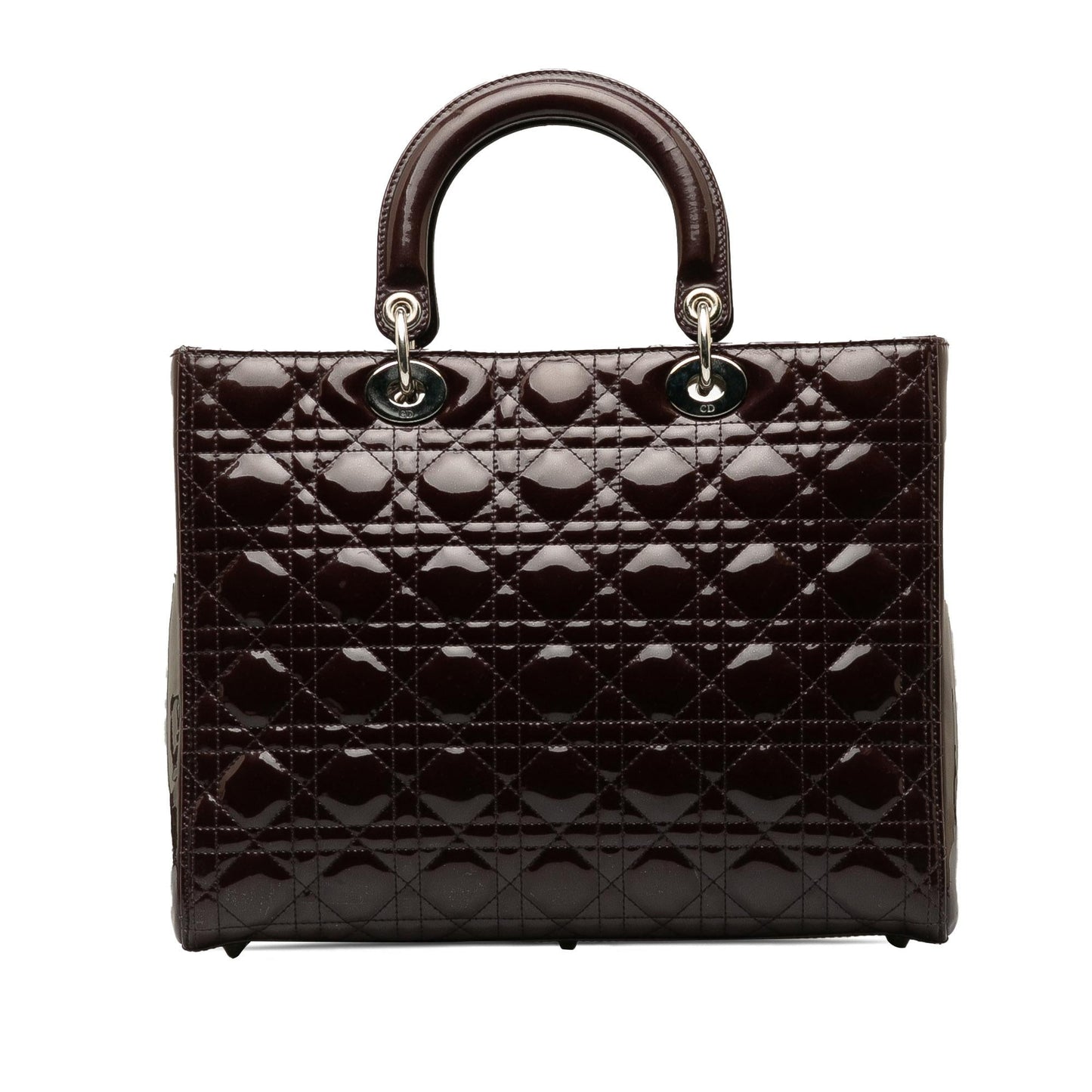 Dior Cannage Lady Shg Lkchao Satchel Bag Patent Large