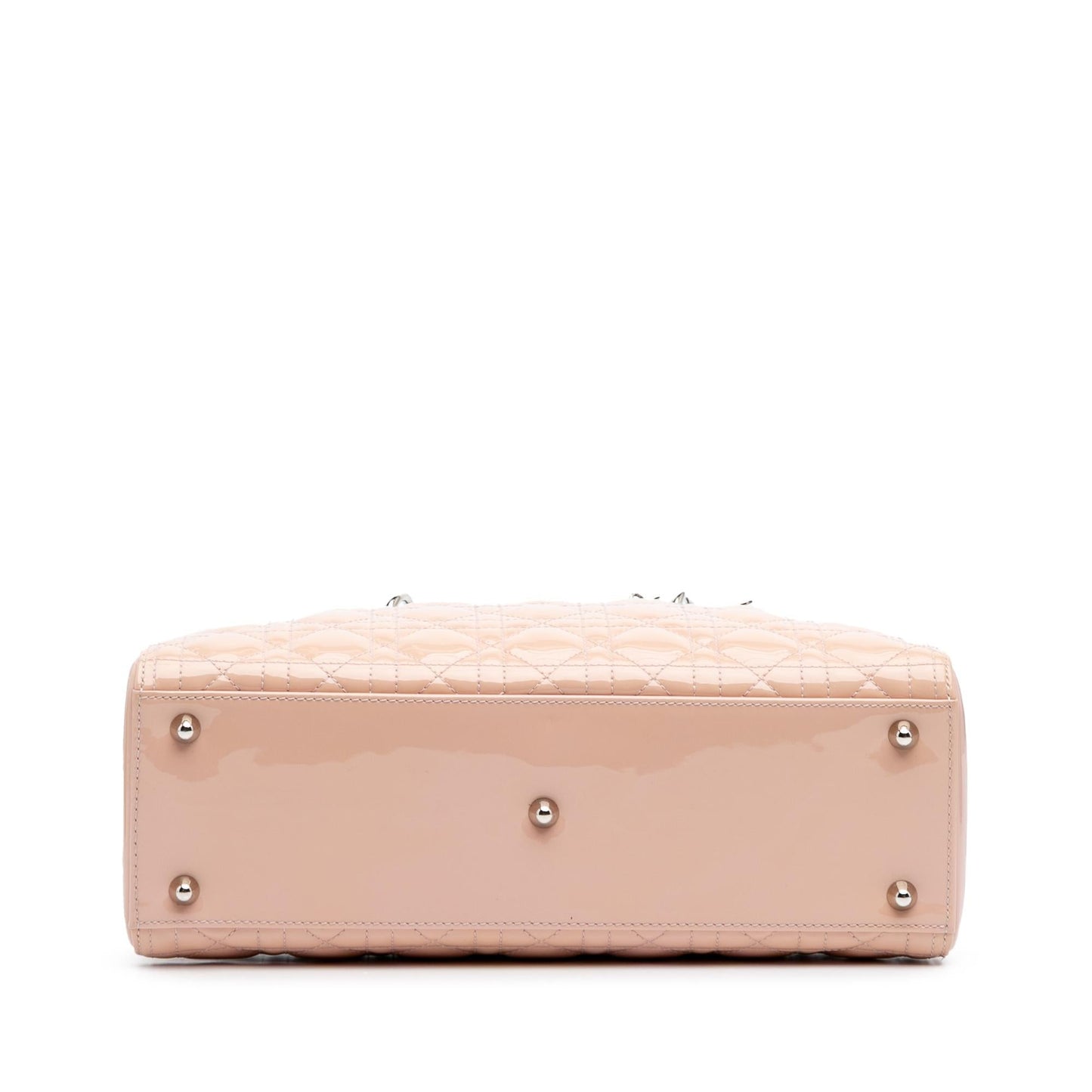 Dior Cannage Lady Satchel Bag Patent Large Lady Dior 1