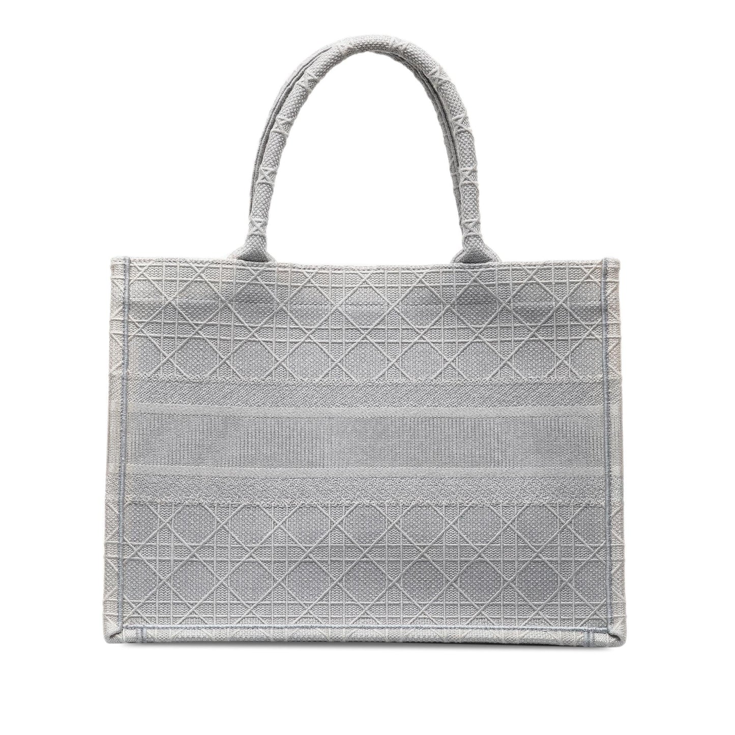 Dior Cannage Book Tote Shg Dwrznb Medium Embroidered Tote Bag