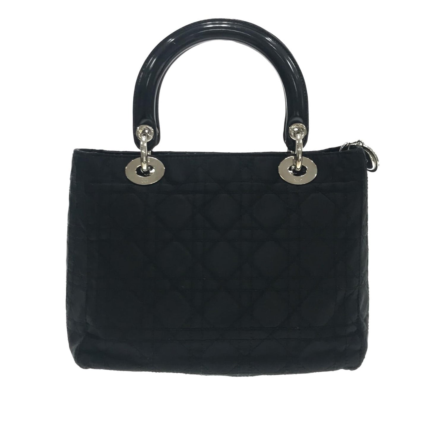 Dior Cannage Lady Shg 8Juasn Satchel Bag Nylon Medium