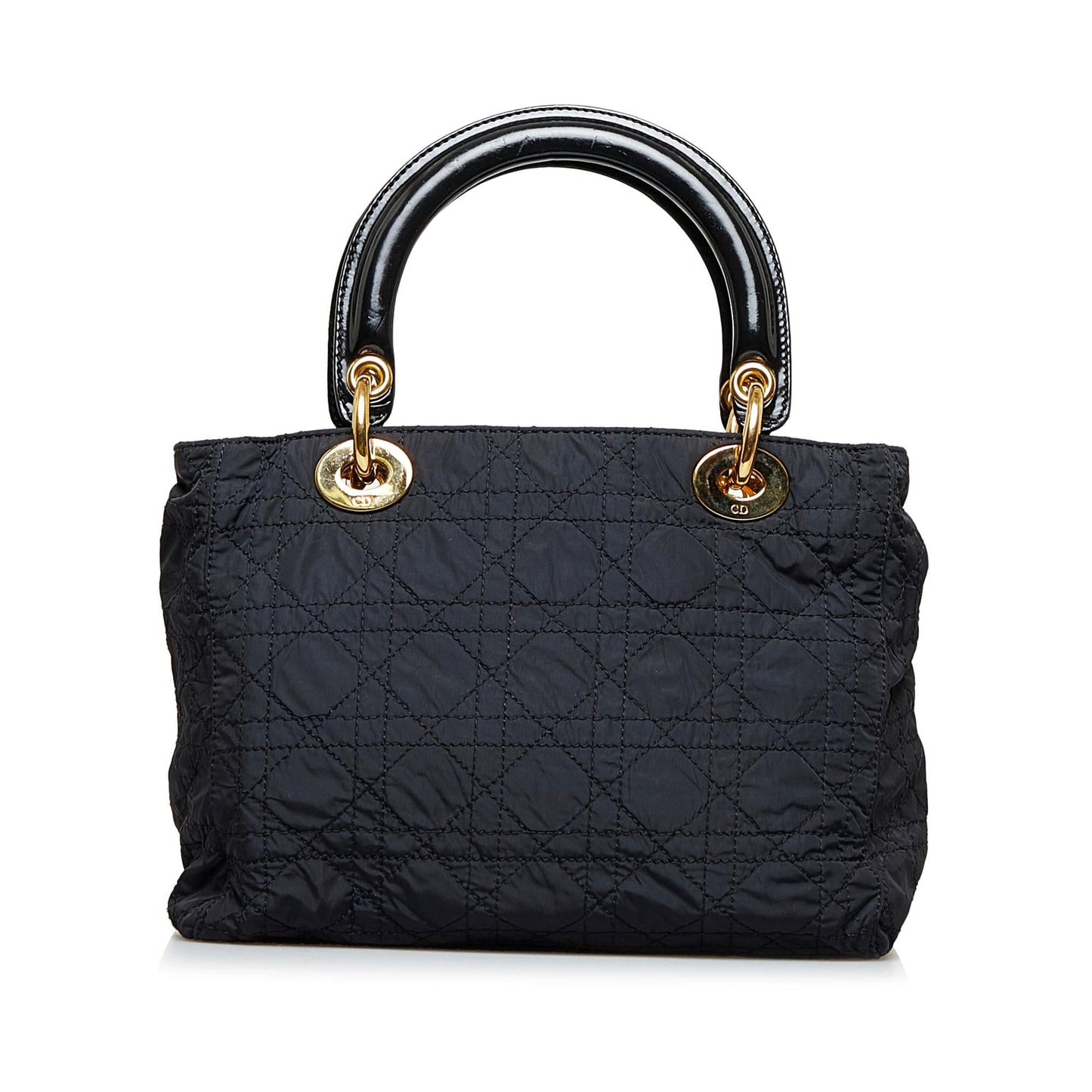 Dior Cannage Lady Shg 86F2Wf Satchel Bag Nylon Medium