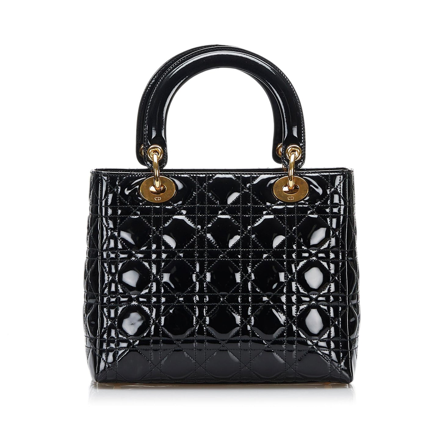 Dior Cannage Lady Shg 5Ve5Rj Satchel Bag Patent Medium