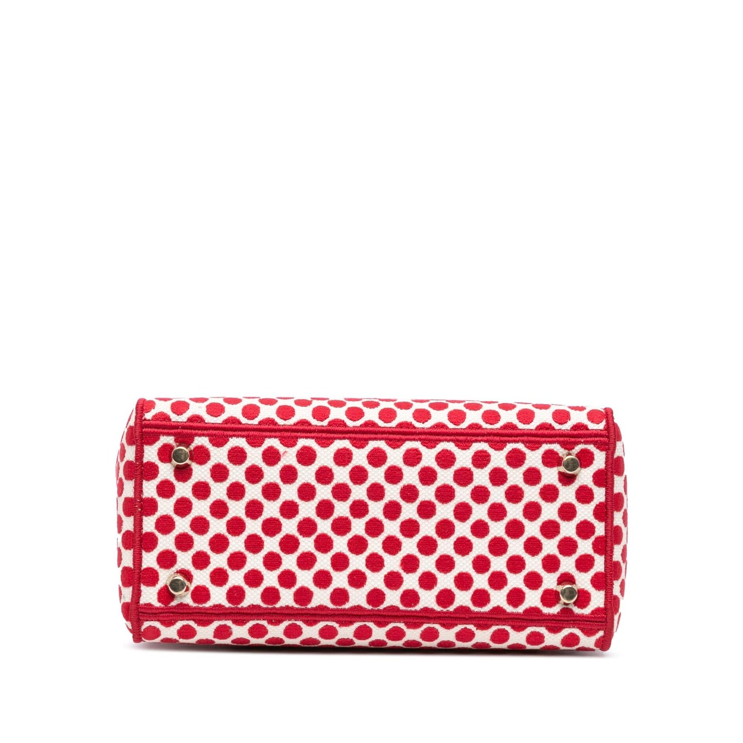 Dior amour Dots Lady Lite Satchel Bag Canvas Medium