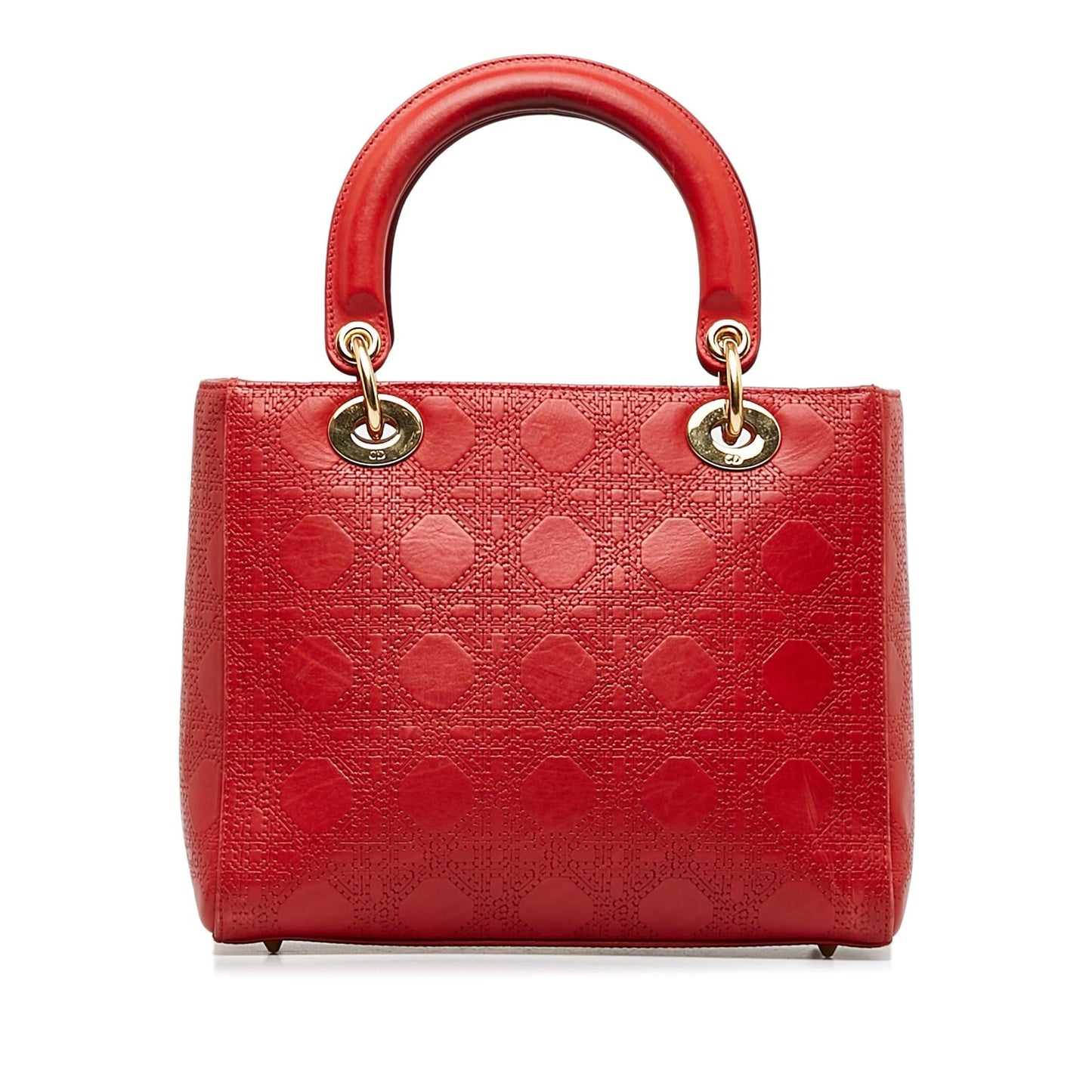 Dior Cannage Lady Shg Tjrjcj Satchel Bag Lambskin Medium Embossed