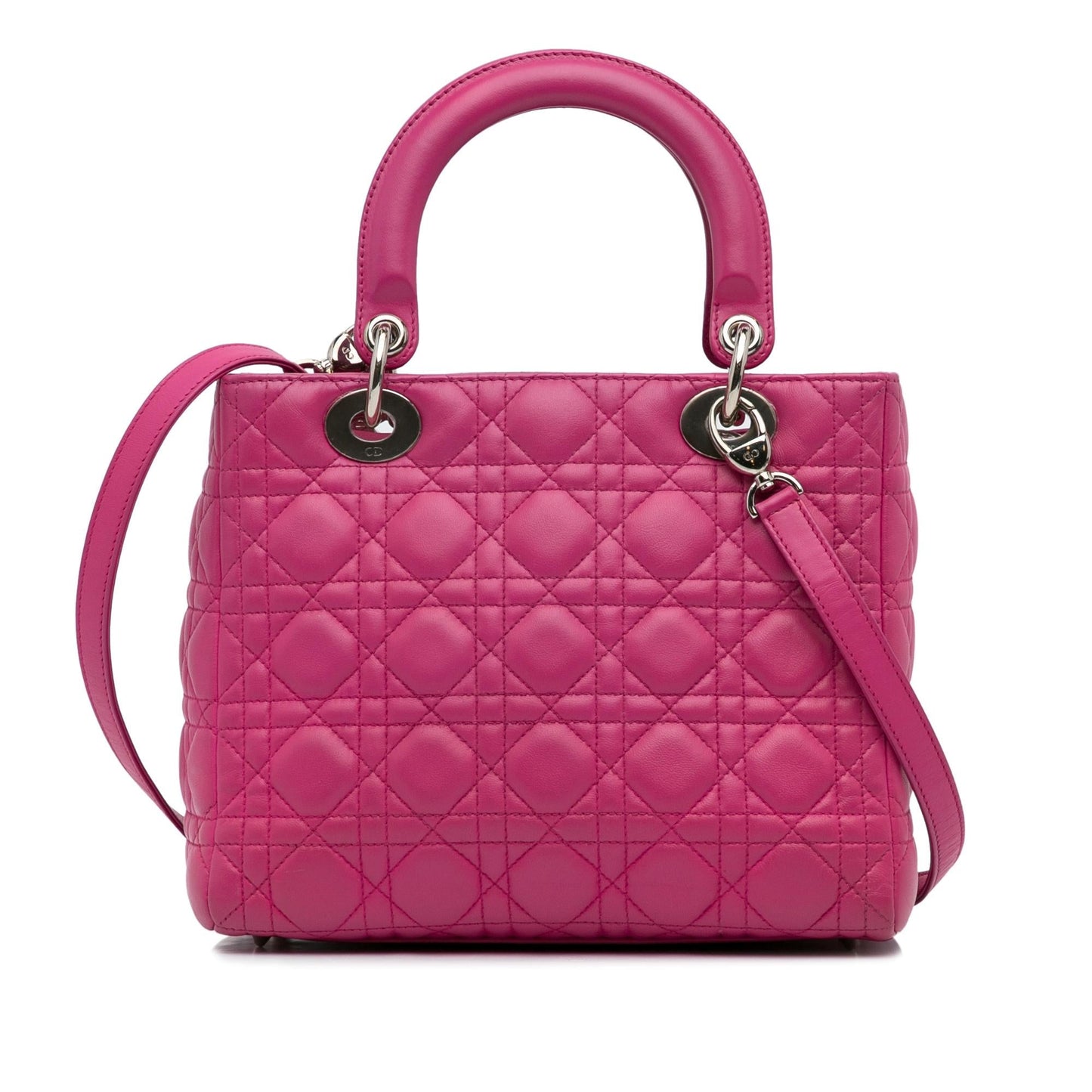 Dior Cannage Lady Satchel Bag Lambskin Medium