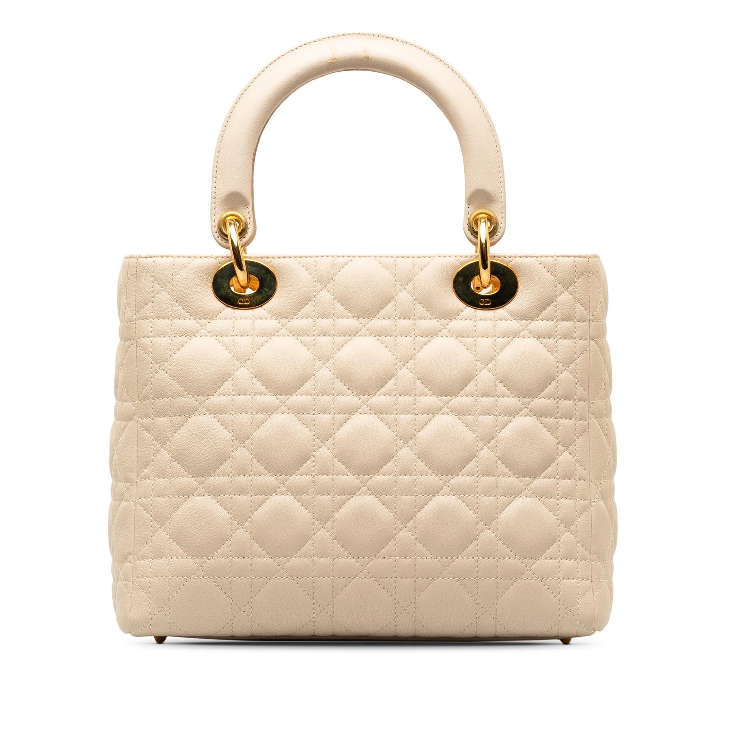 Dior Cannage Lady Shg Rysswi Satchel Bag Lambskin Medium