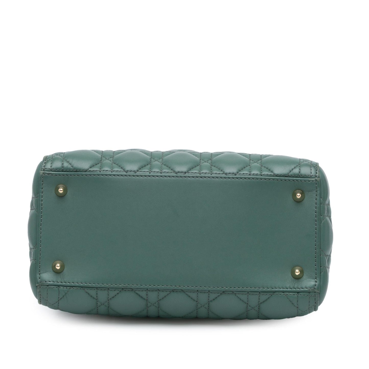 Dior Cannage Lady Satchel Bag Lambskin Medium Cannage Lady Dior