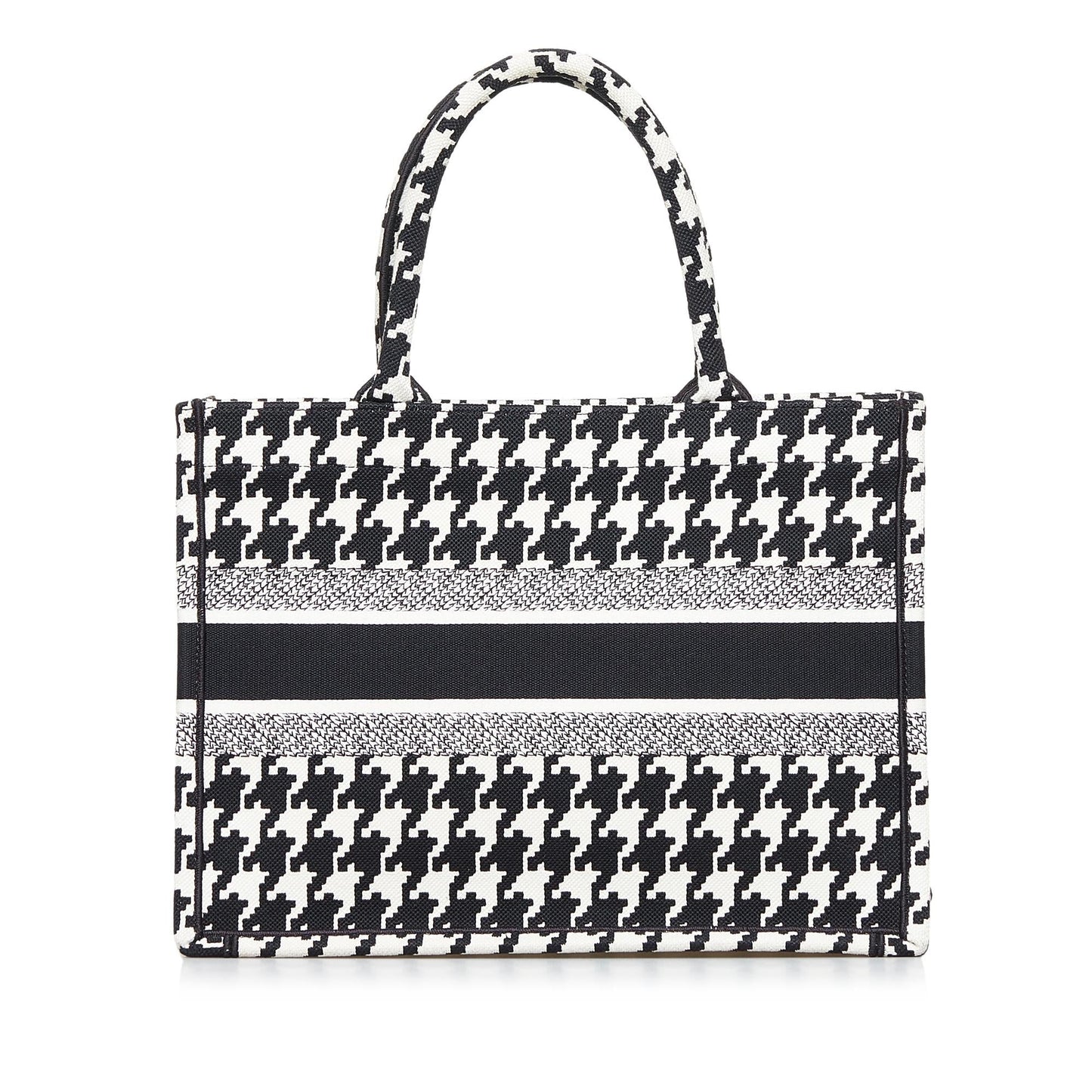 Dior Macro Houndstooth Book Tote Shg Fmpyvr Medium Tote Bag