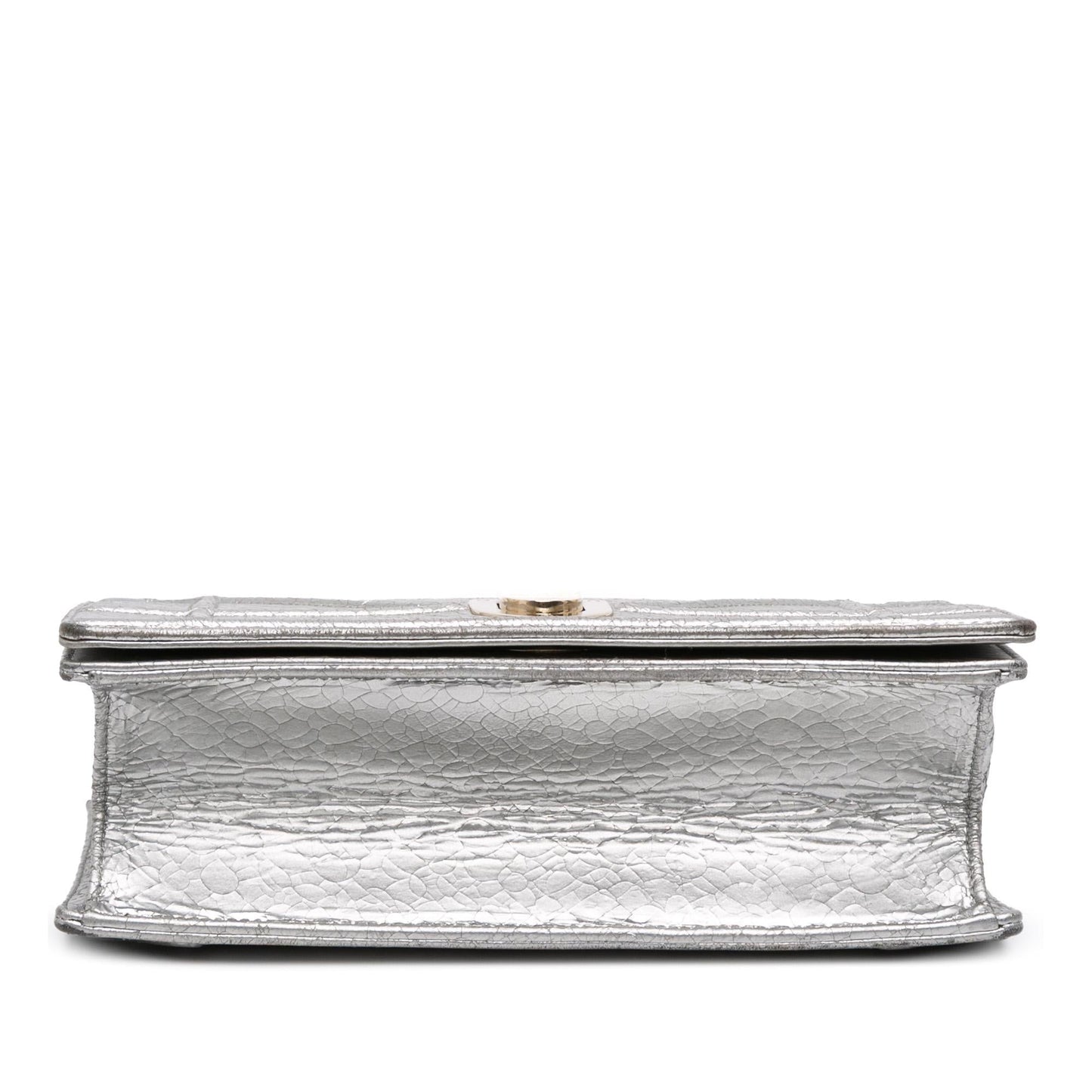Dior Metallic Ceramic Effect Deerskin ama Crossbody Bag Medium Flap