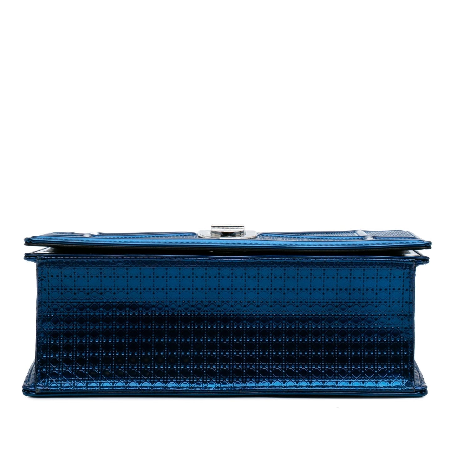 Dior Metallic Microcannage ama Crossbody Patent Medium Crossbody Bag