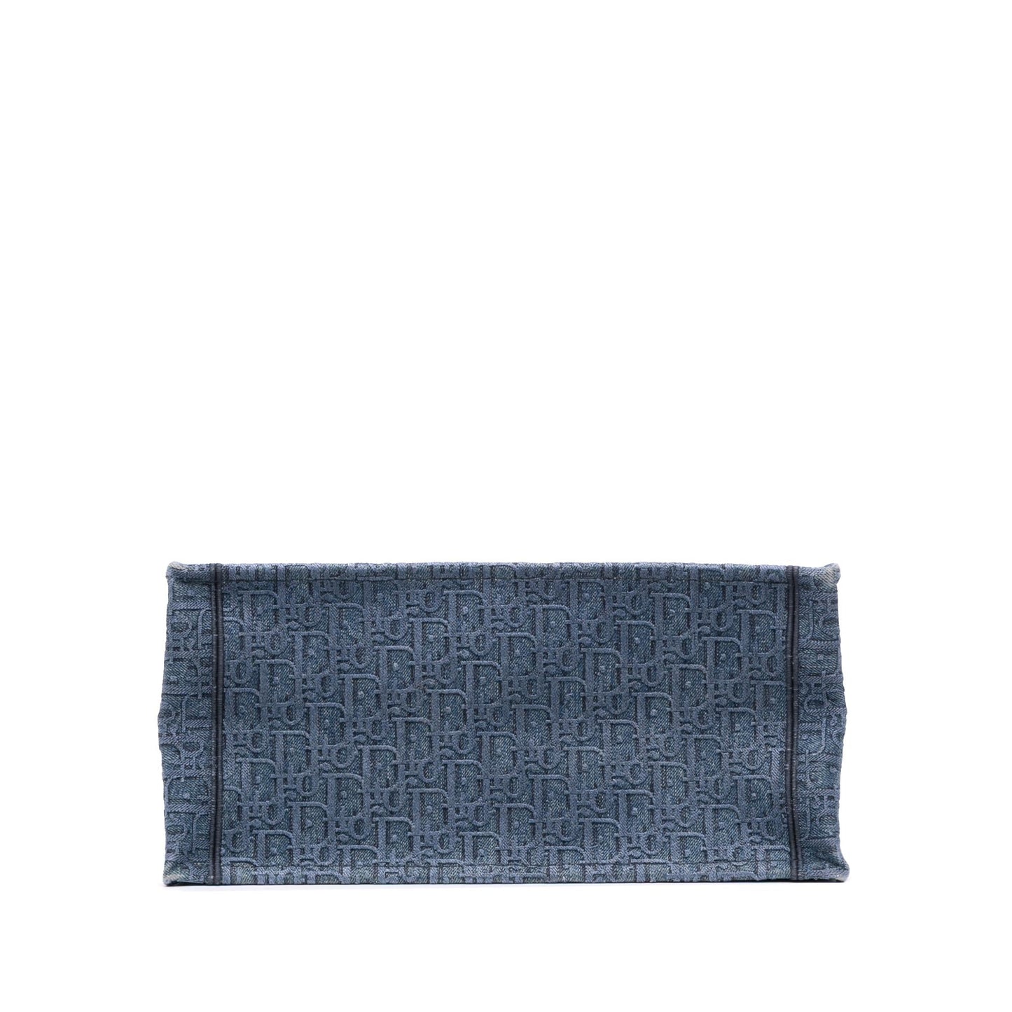 Dior Oblique Book Tote Denim Medium Tote Bag