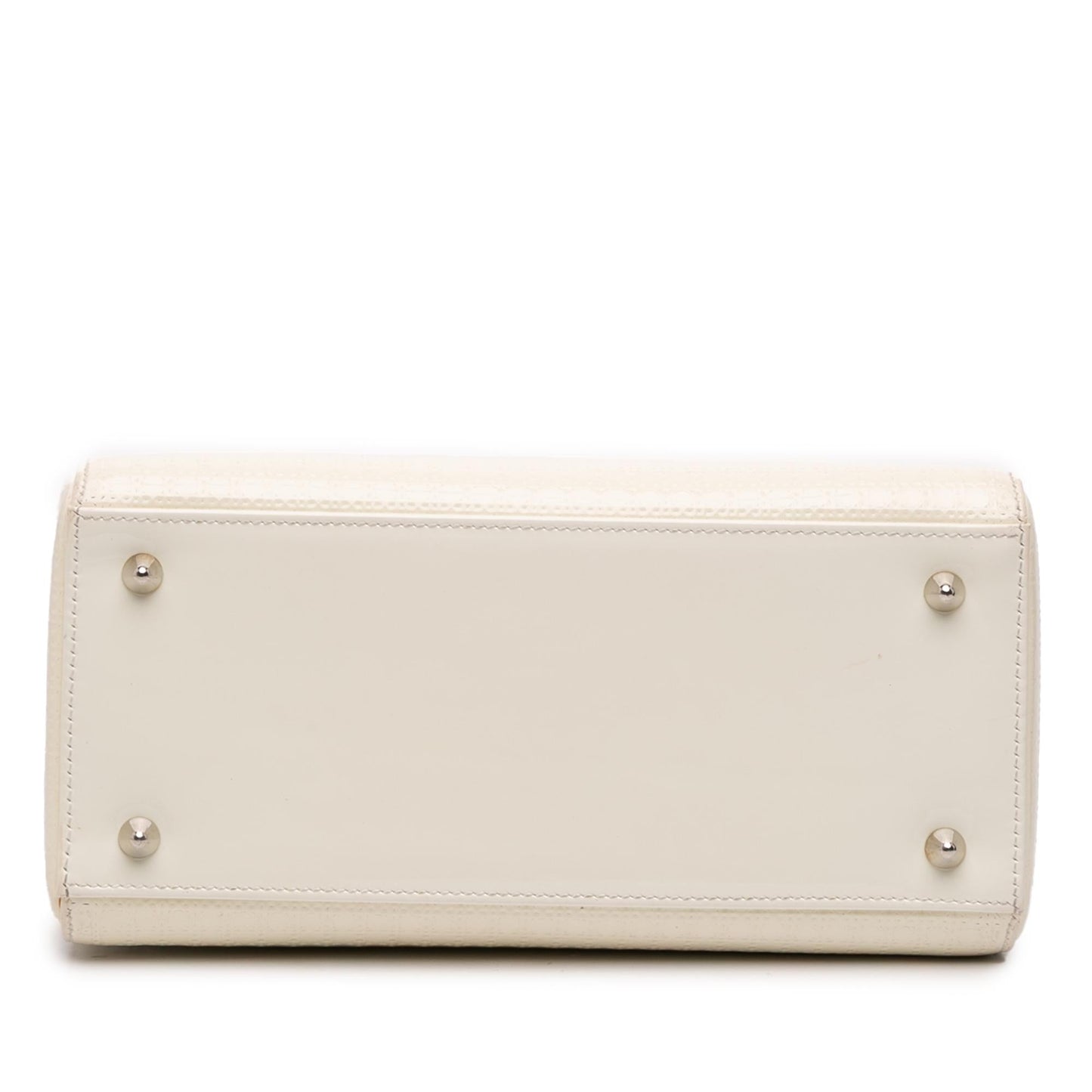Dior Microcannage Lady Satchel Bag Patent Medium