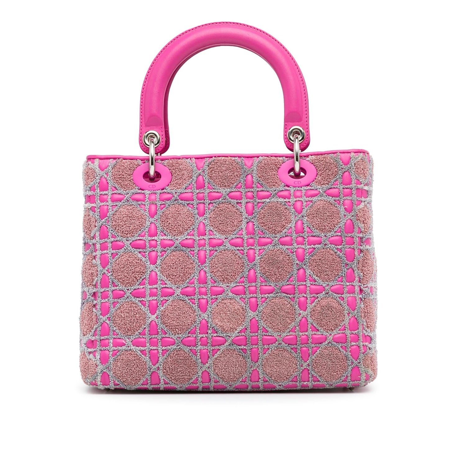 Dior Tweed Cannage Lady Shg Zlf2Ru Satchel Bag Medium