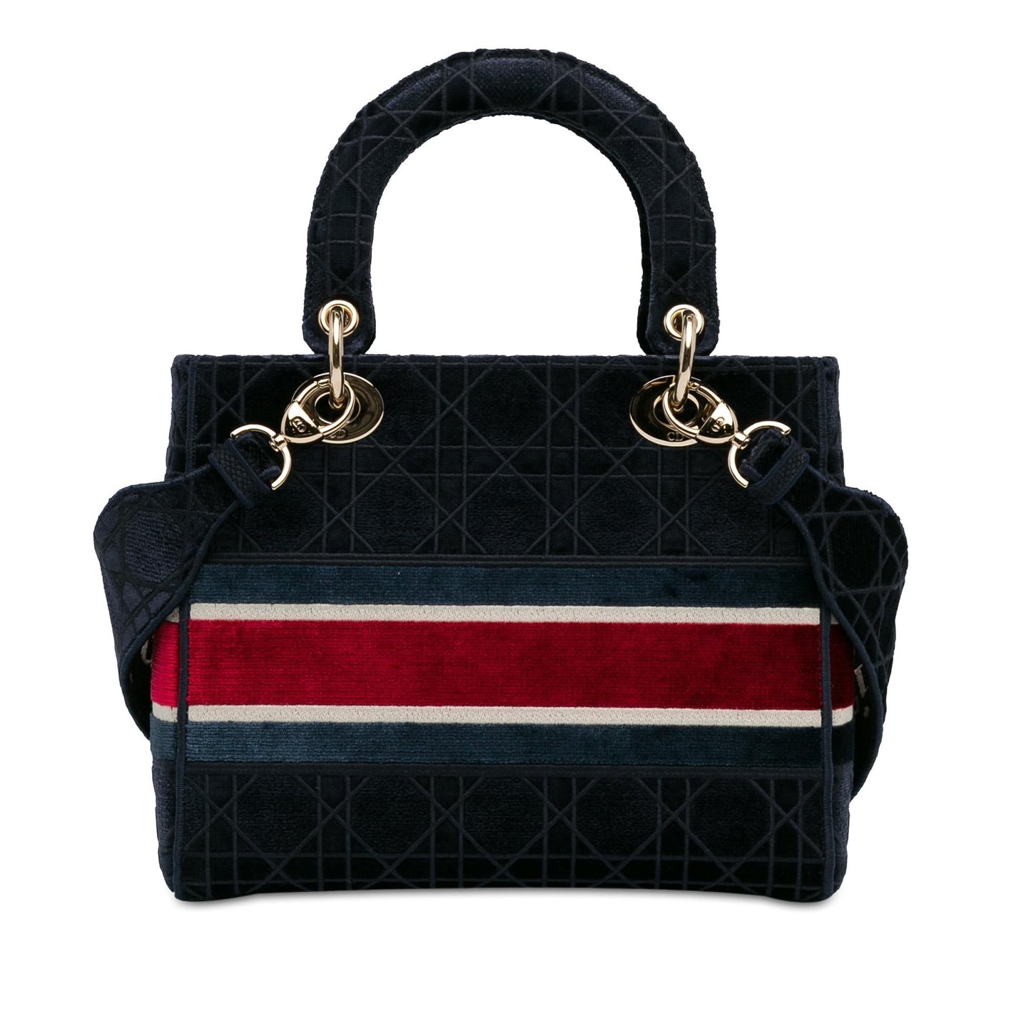 Dior Velvet Cannage Lady Lite Shg Cz22Fv Satchel Bag Medium